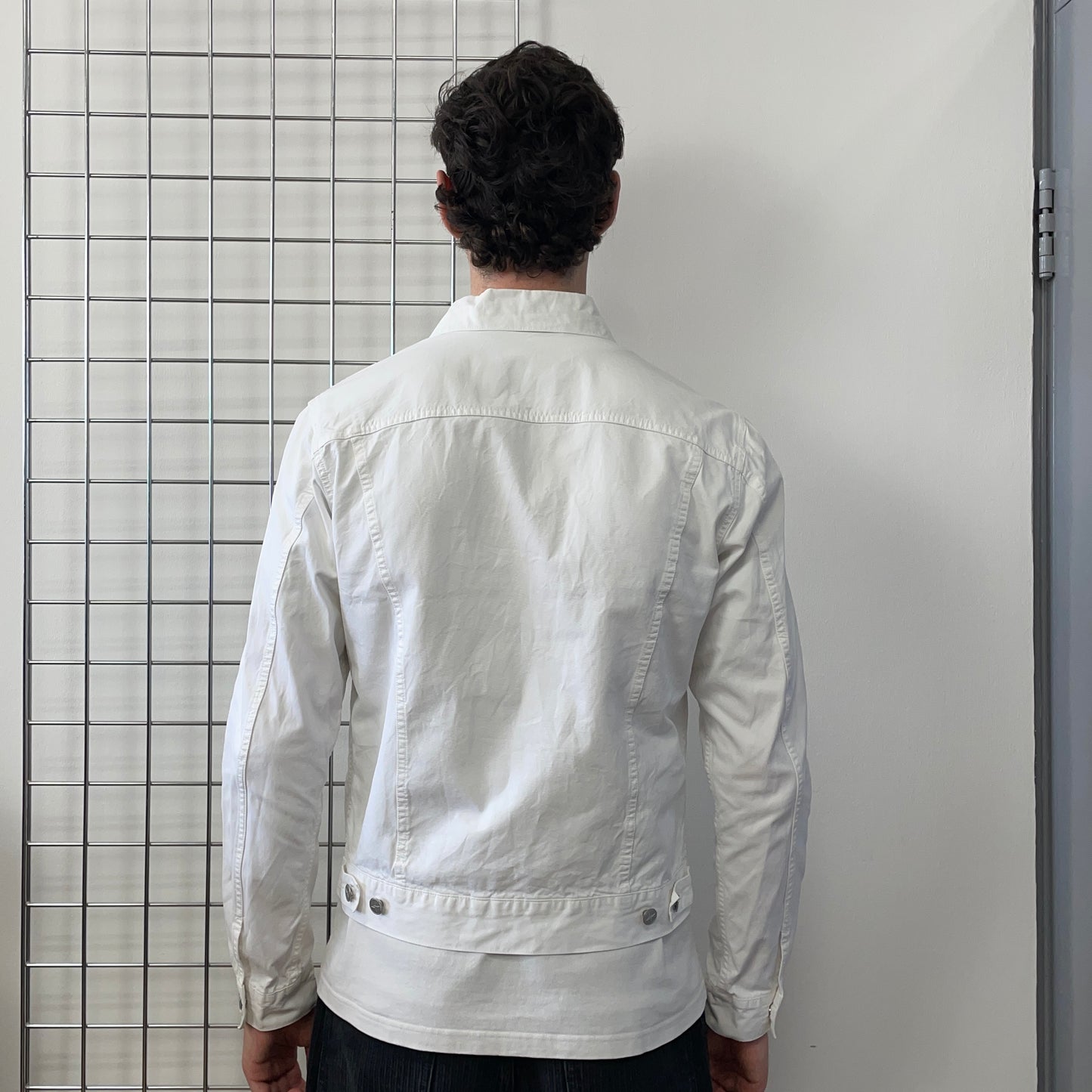 Stone Island Denims White SS06 Cotton Trucker Jacket