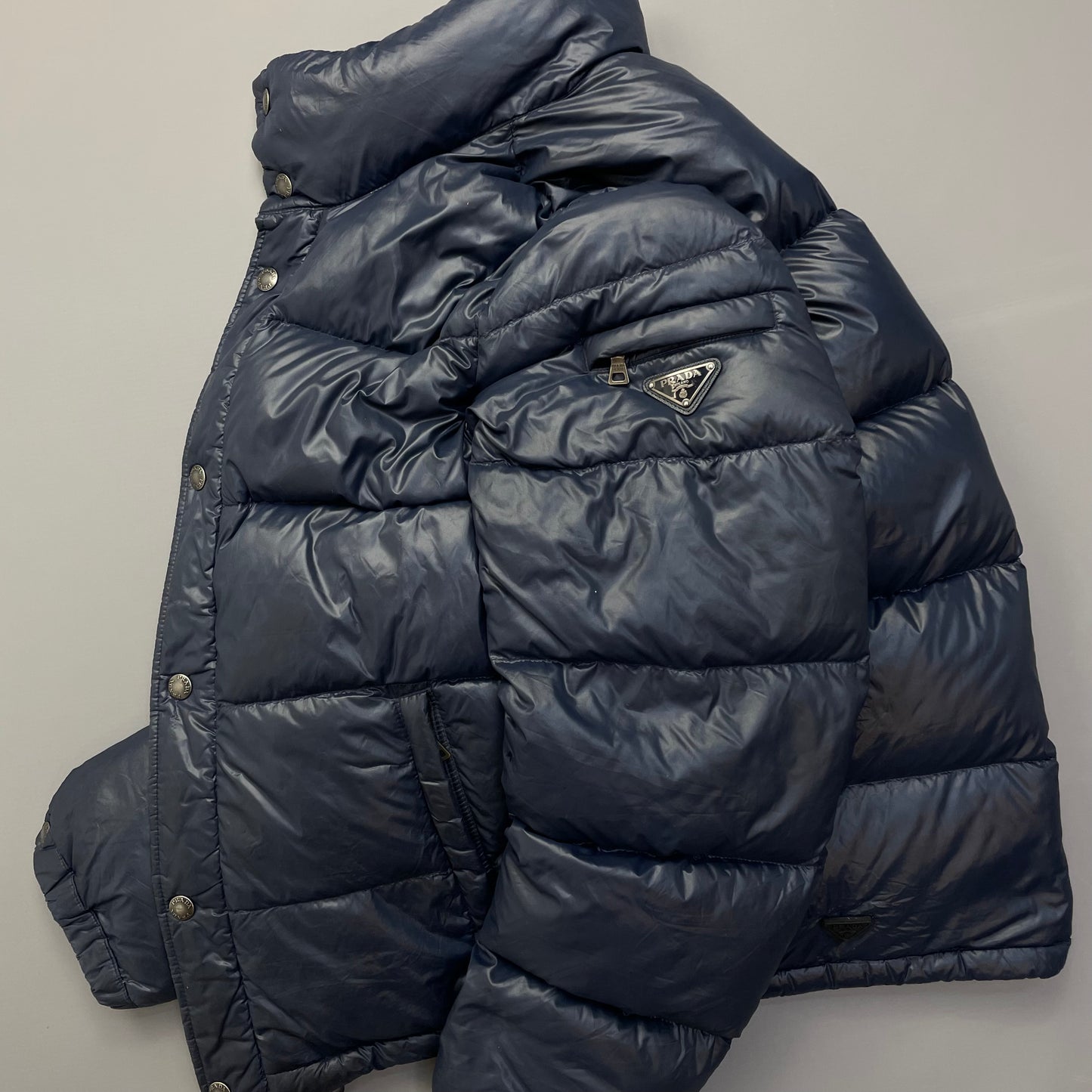 Prada Milano Blue 2011 Nylon Down Puffer Jacket