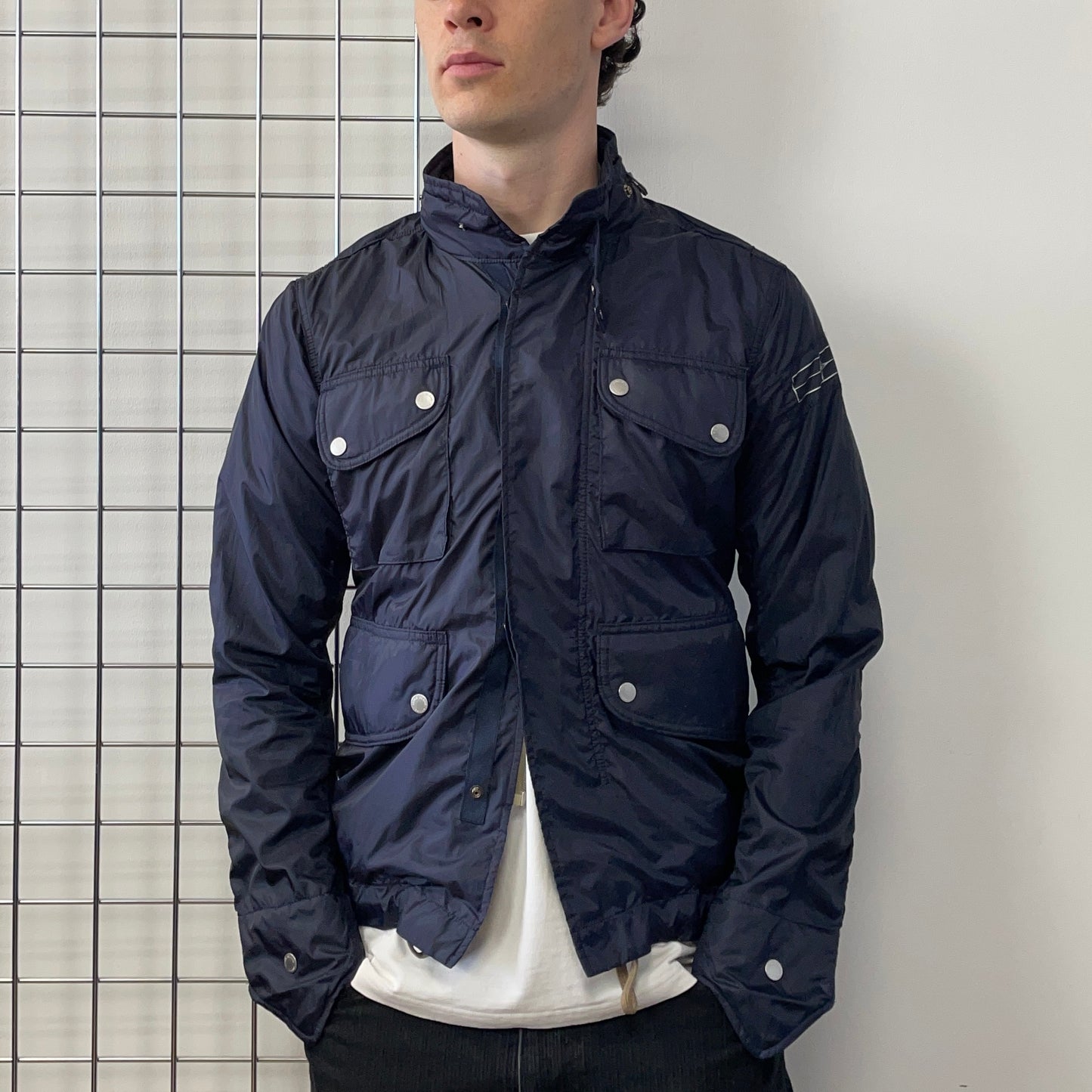 Stone Island Denims Navy SS09 Concealed Hood Tailored Field Jacket