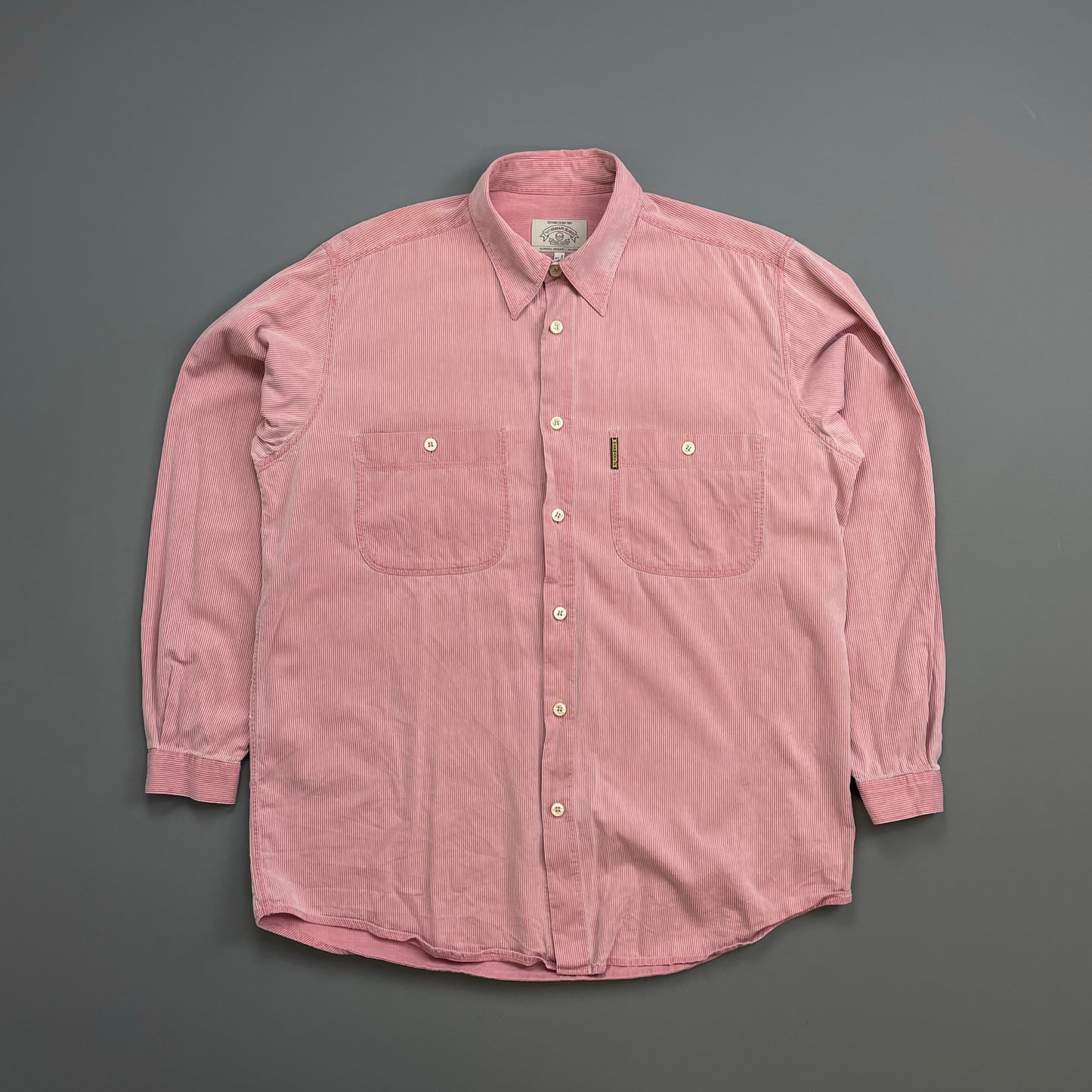 Armani Pink & White 90s Fine Detailed Shirt