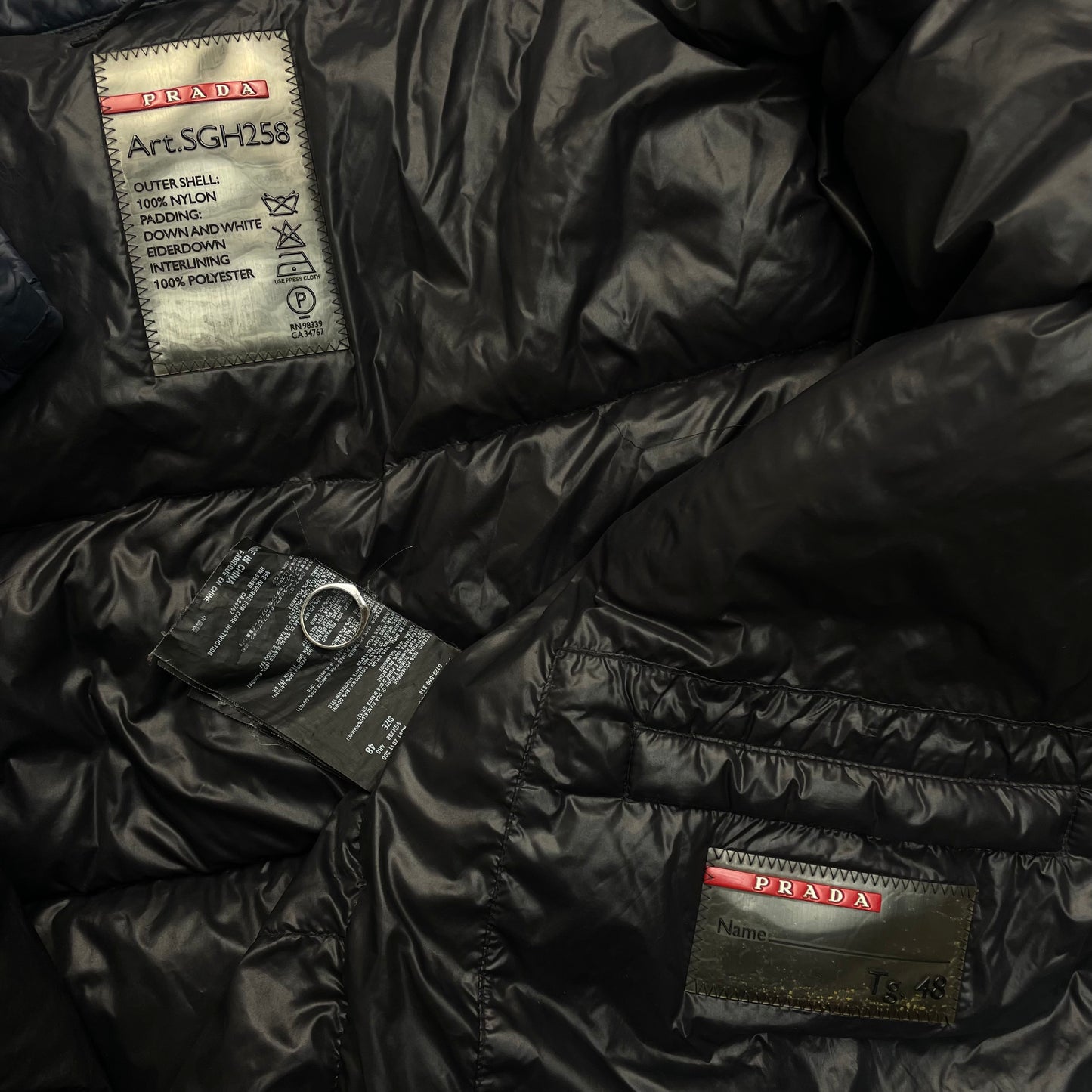 Prada Milano Blue 2011 Nylon Down Puffer Jacket