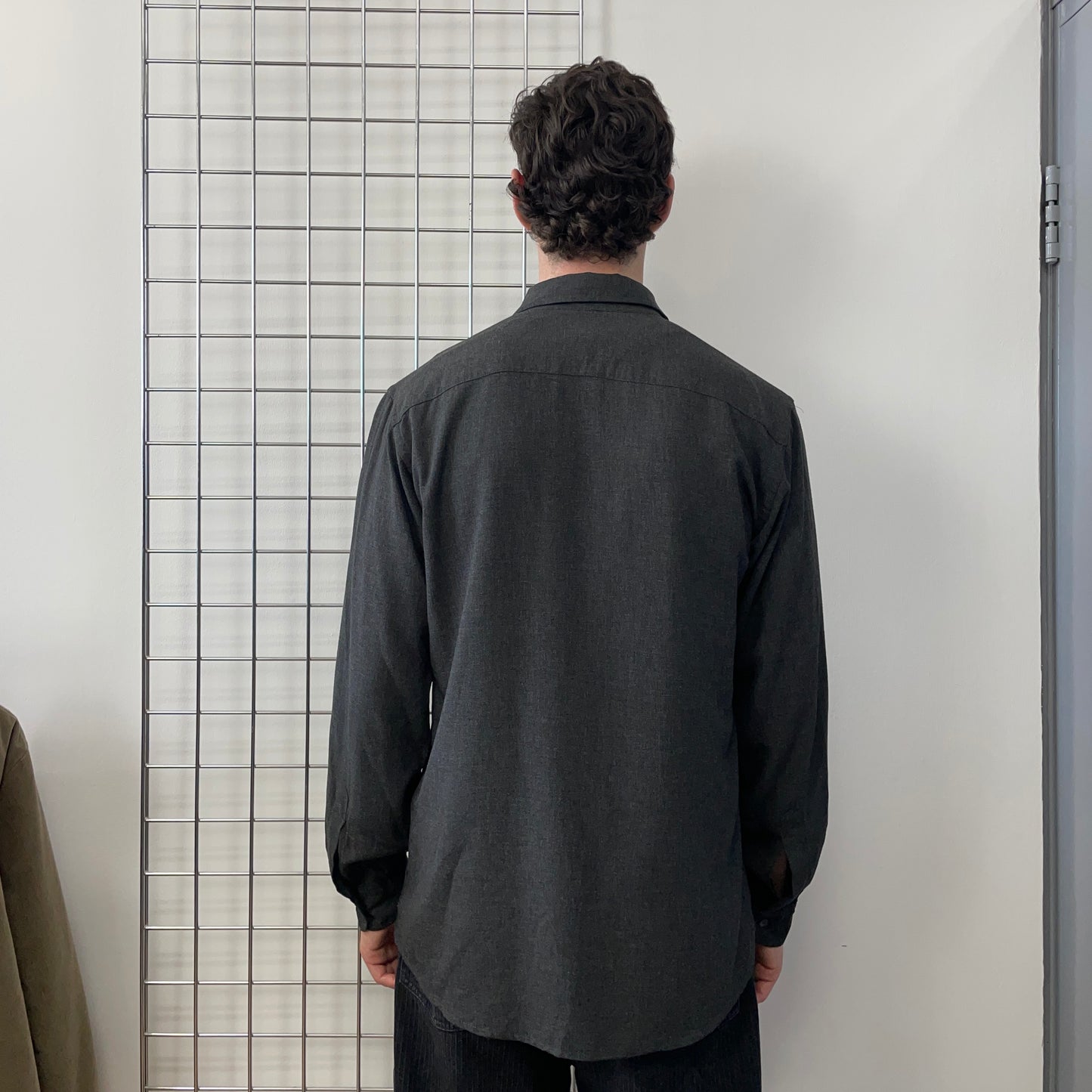 Armani Jeans Grey 90s Drape Shirt