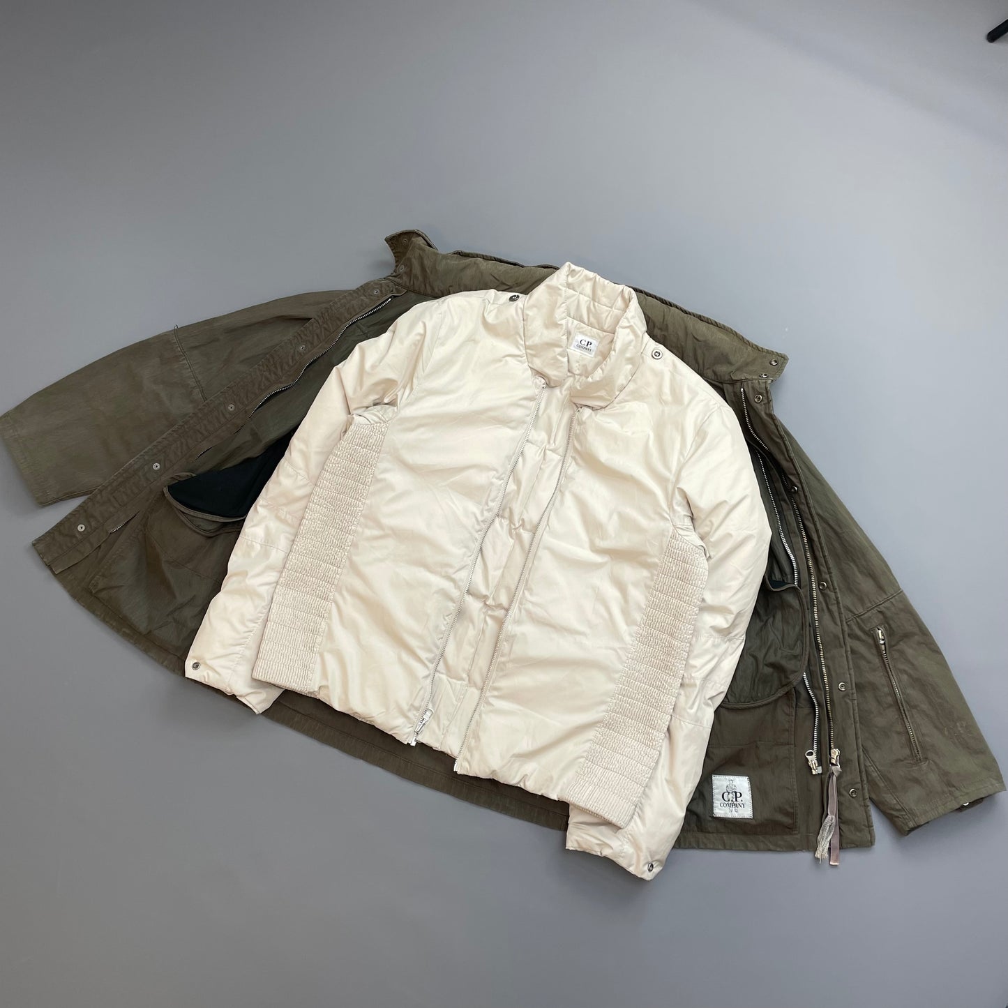 C.P. Company Khaki AW07 Piuma Doca Goose Down Lined Field Jacket