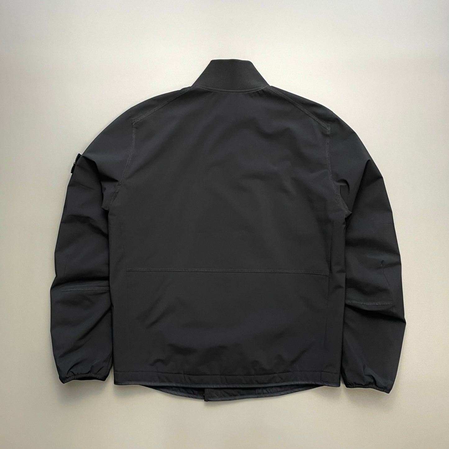Stone Island Black AW16 Soft Shell-R Asymmetrical Primaloft Bomber Jacket