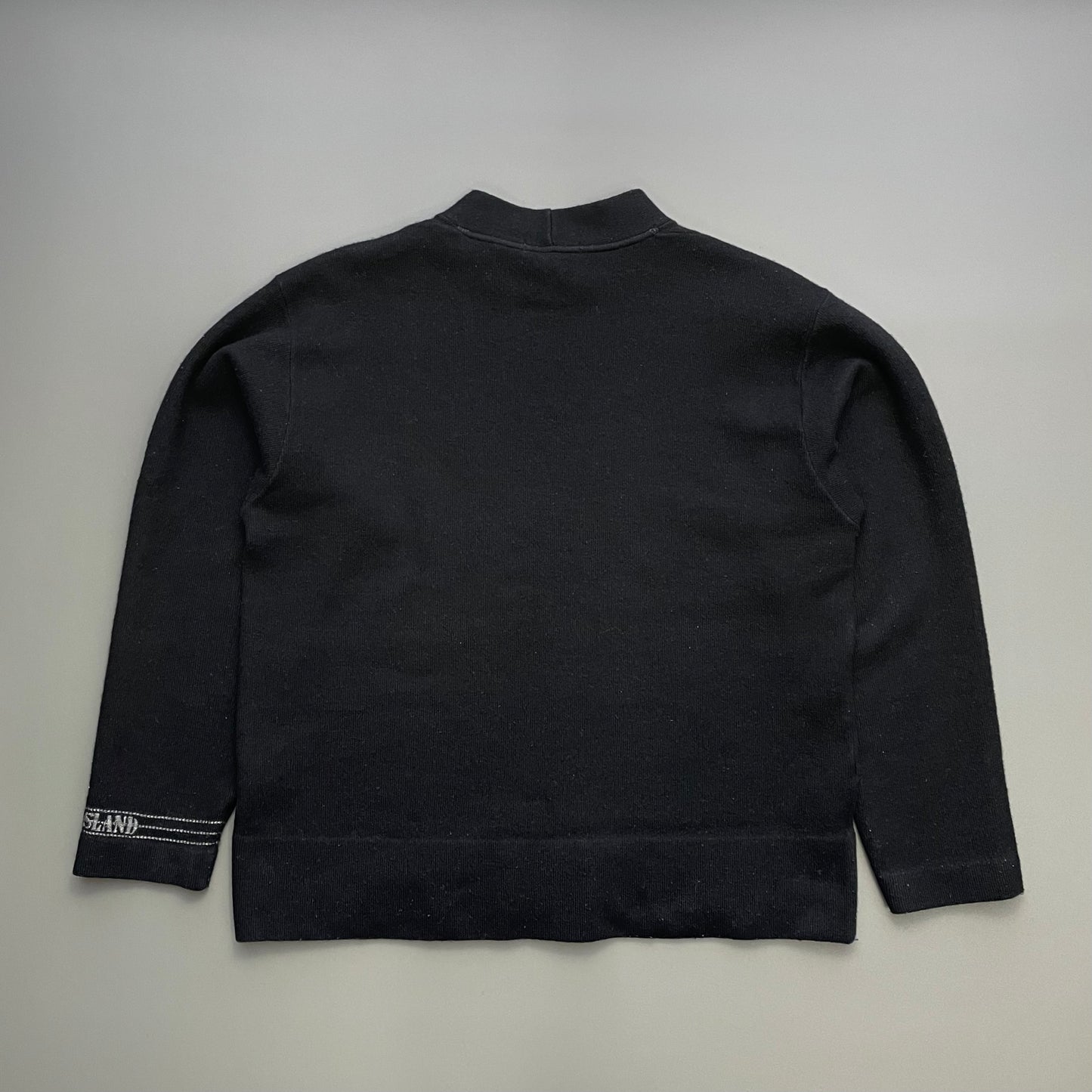 Stone Island Black AW97 Wool Blend High-Neck Jumper