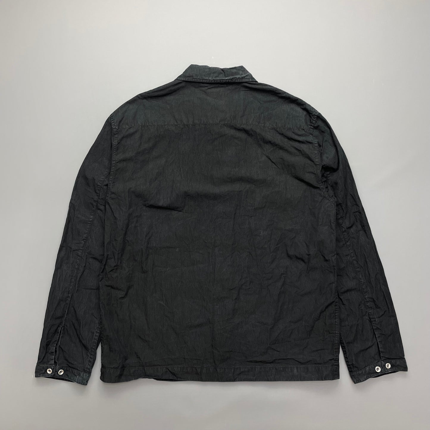 C.P. Company Black Lightweight Overshirt Jacket
