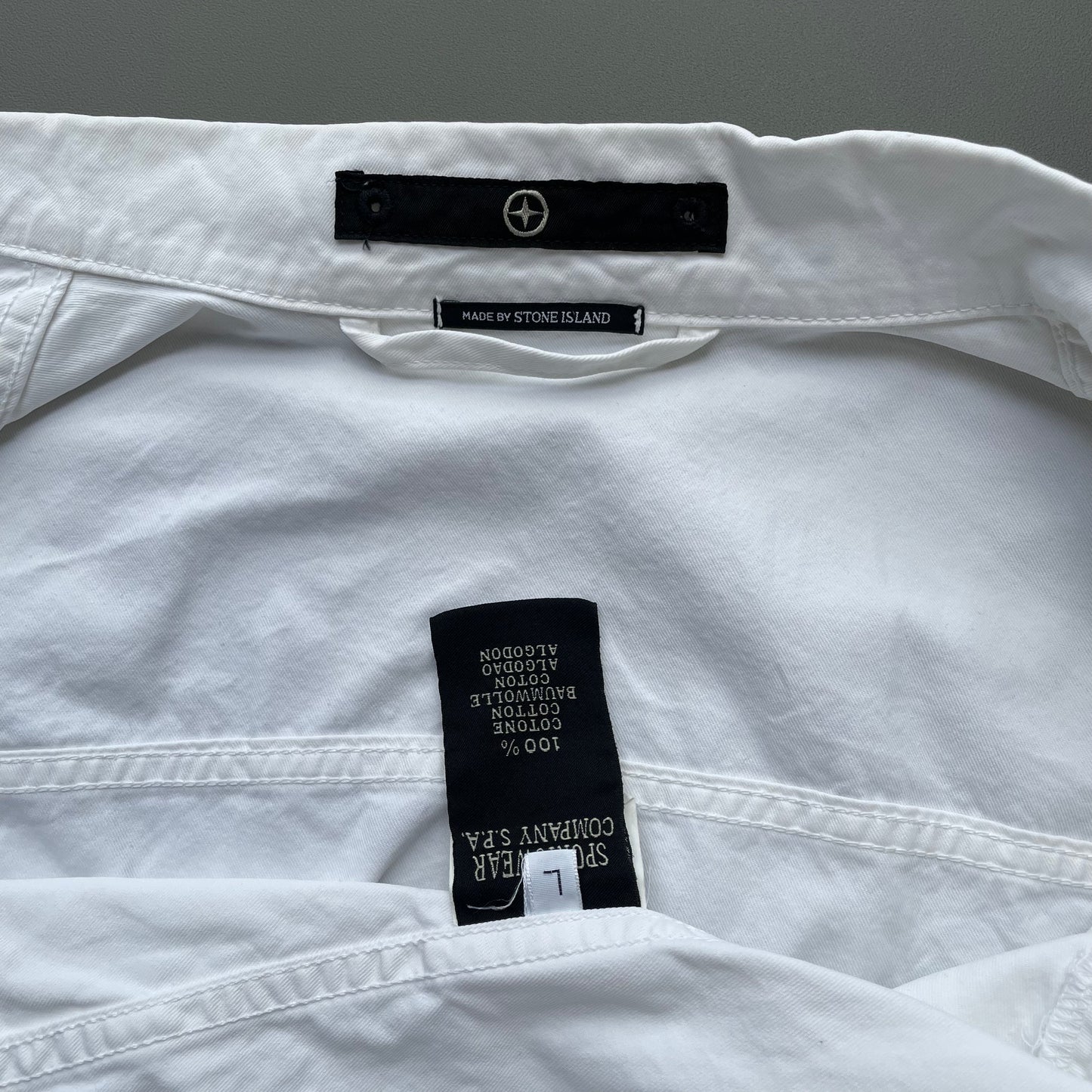 Stone Island Denims White SS06 Cotton Trucker Jacket