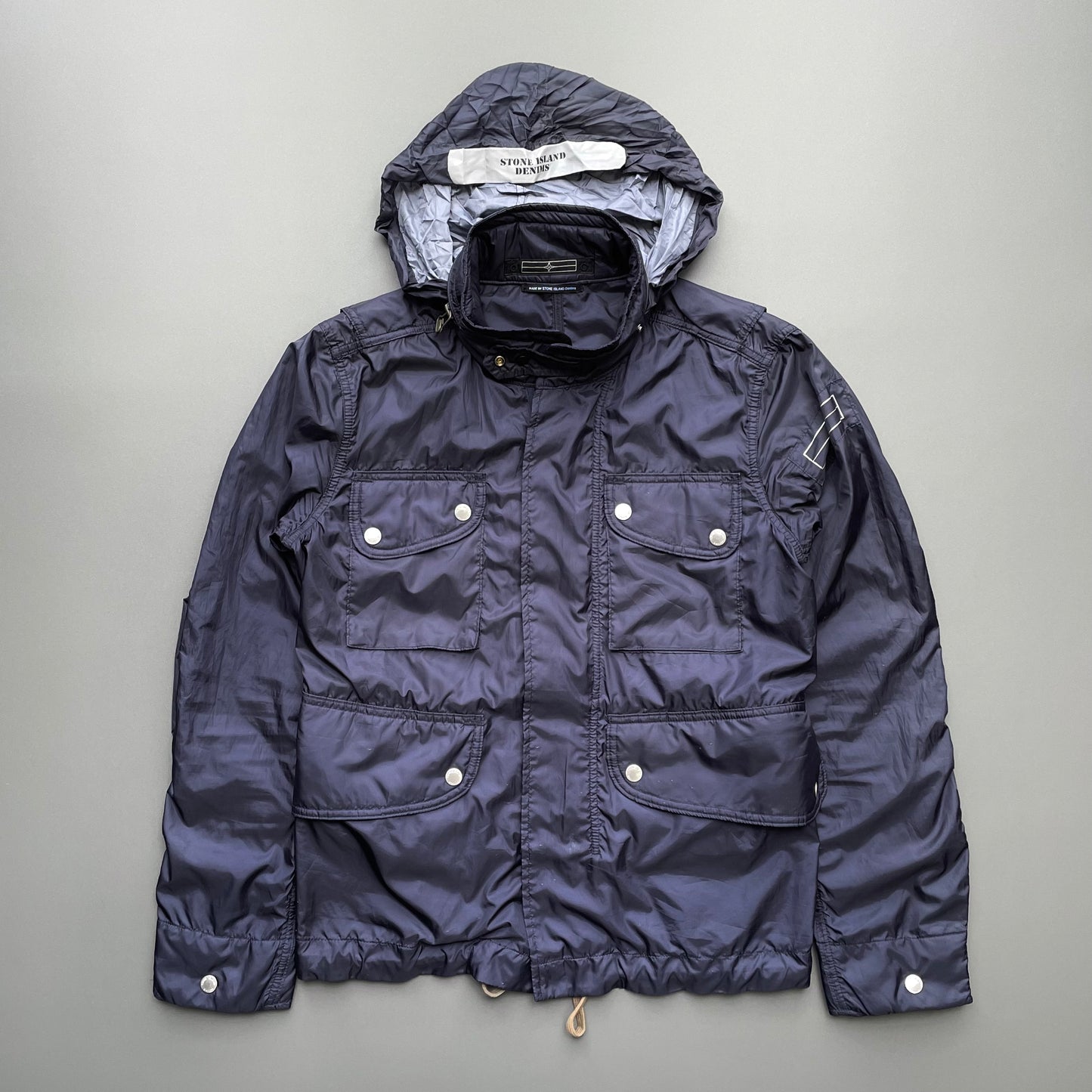 Stone Island Denims Navy SS09 Concealed Hood Tailored Field Jacket