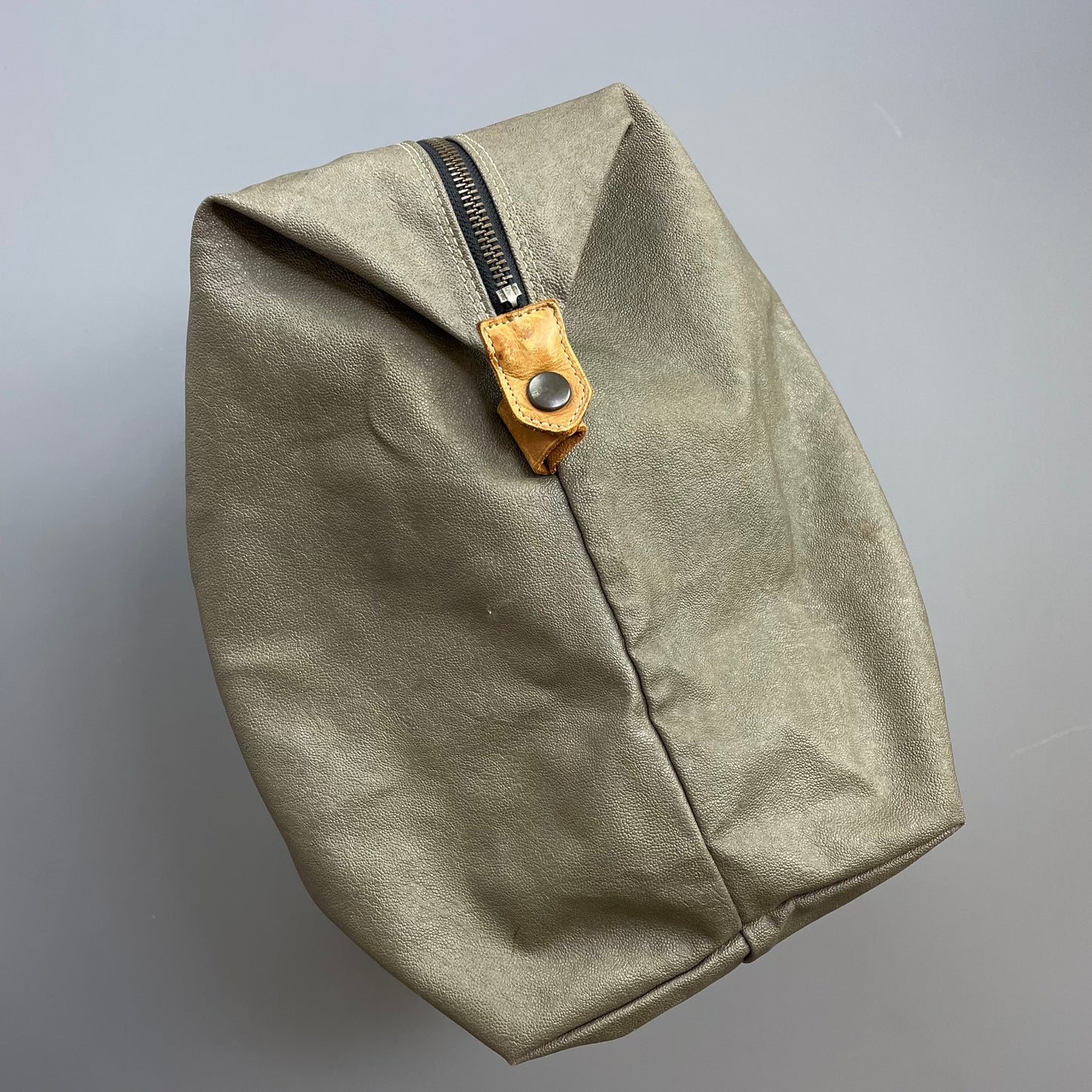 C.P. Company Olive 1980s Ideas From Massimo Ostio Leather XL Duffle Bag