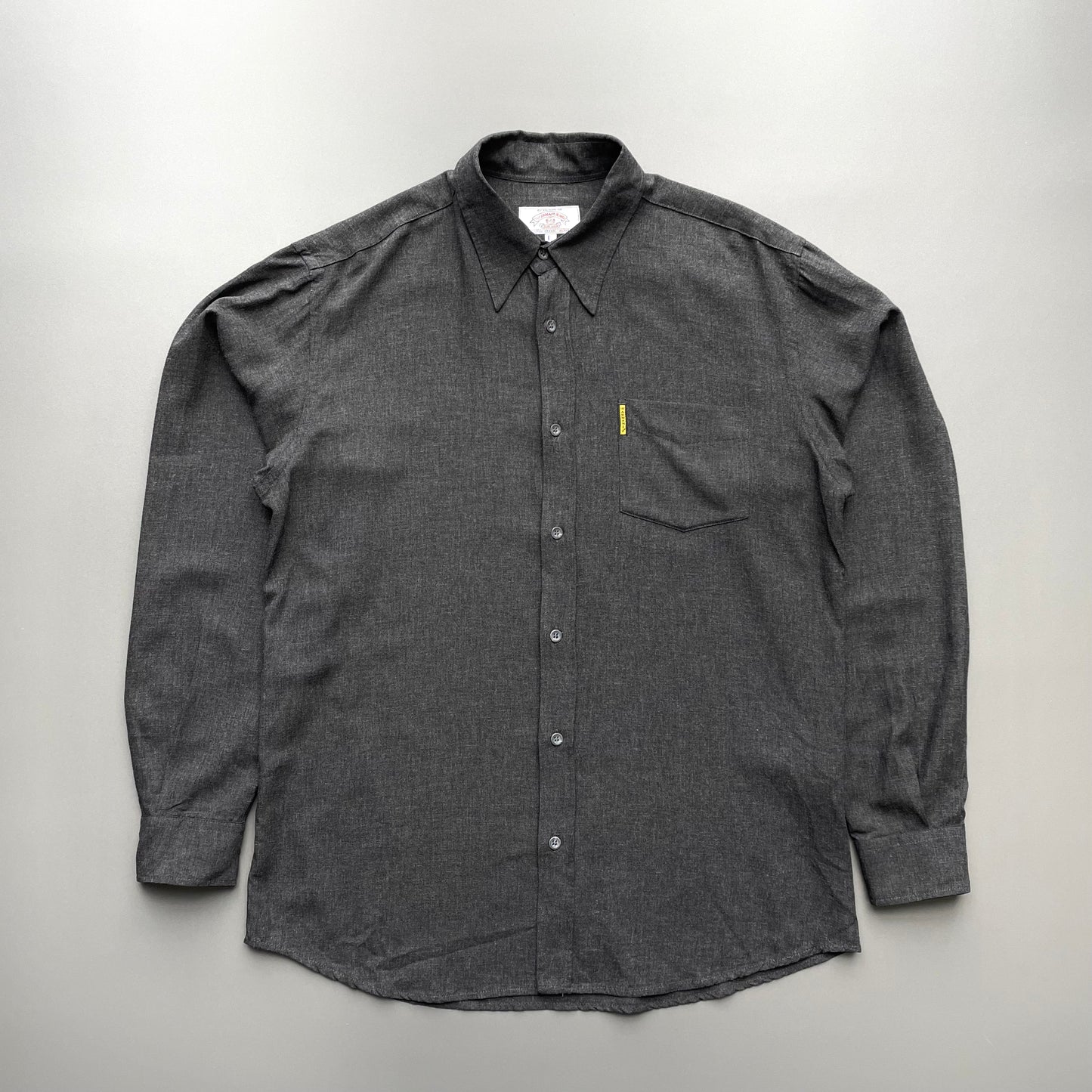Armani Jeans Grey 90s Drape Shirt