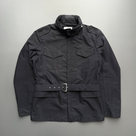 Prada Black 2010 Belted Field Jacket
