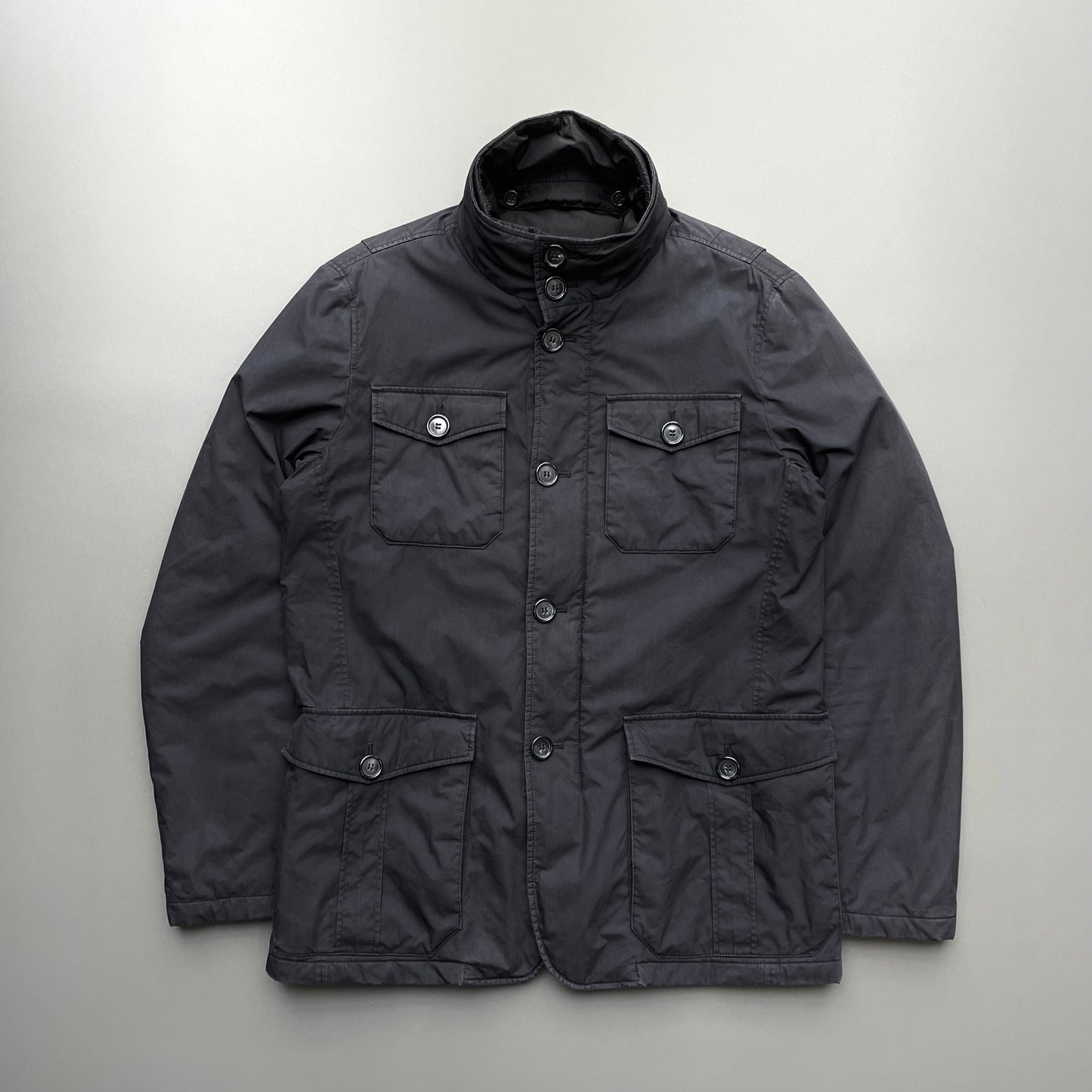 Prada Sport Black 2013 Padded Collar Liner Field Jacket