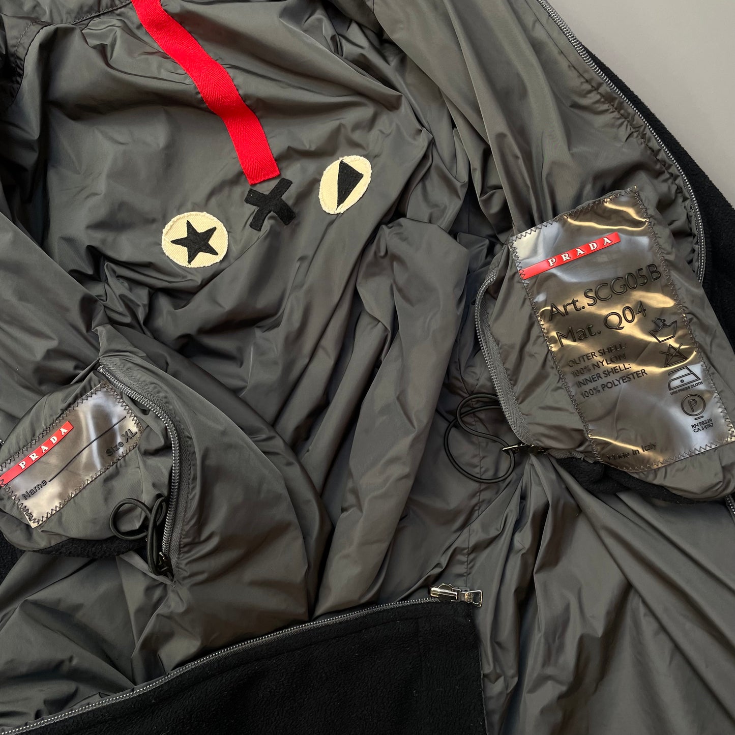 Prada Sport Reversible Nylon Fleece Jacket