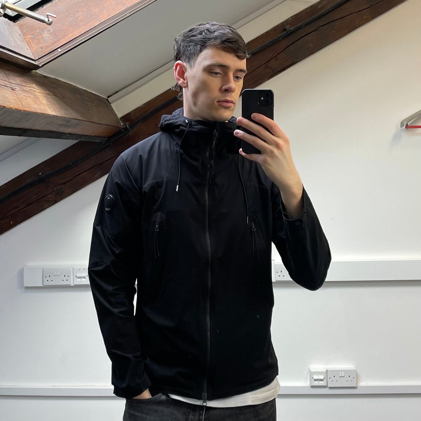 C.P. Company Black Pro-Tek Technical Hooded Shell Jacket