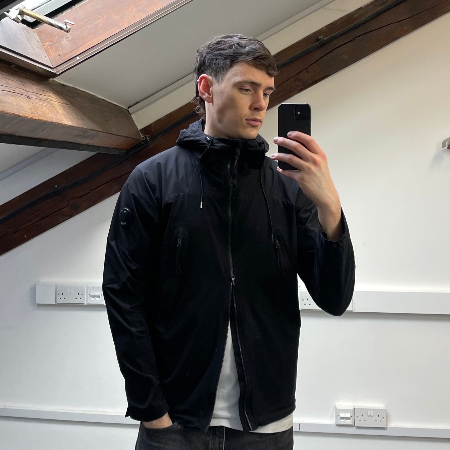 C.P. Company Black Pro-Tek Technical Hooded Shell Jacket