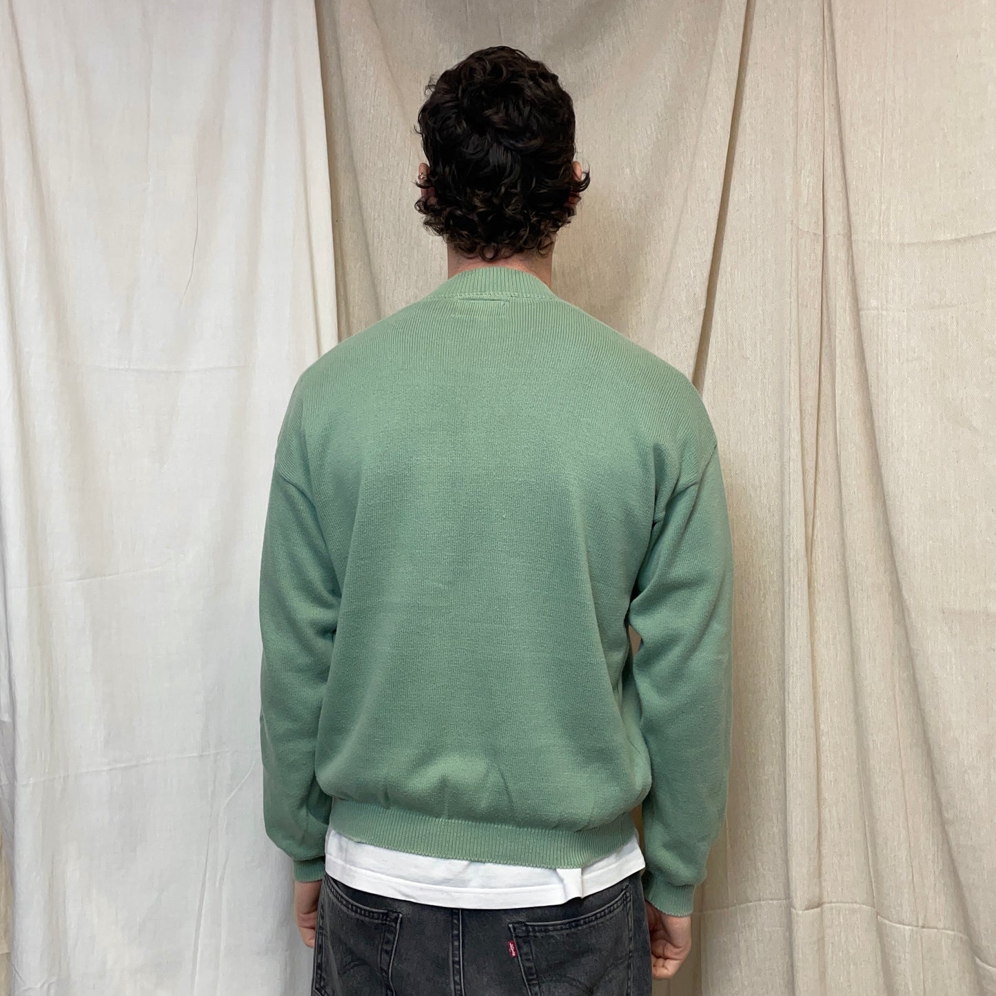 Armani Jeans Mint Green 90s Knit Jumper