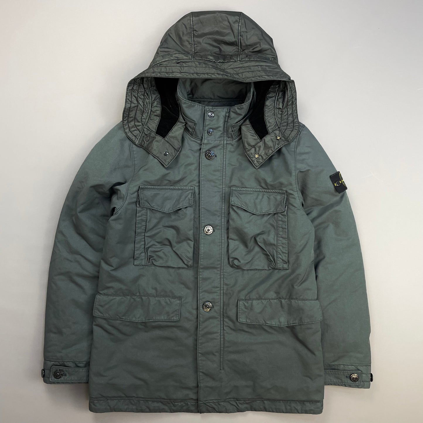 Stone Island Grey AW19 David-TC Primaloft Insulation Field Jacket