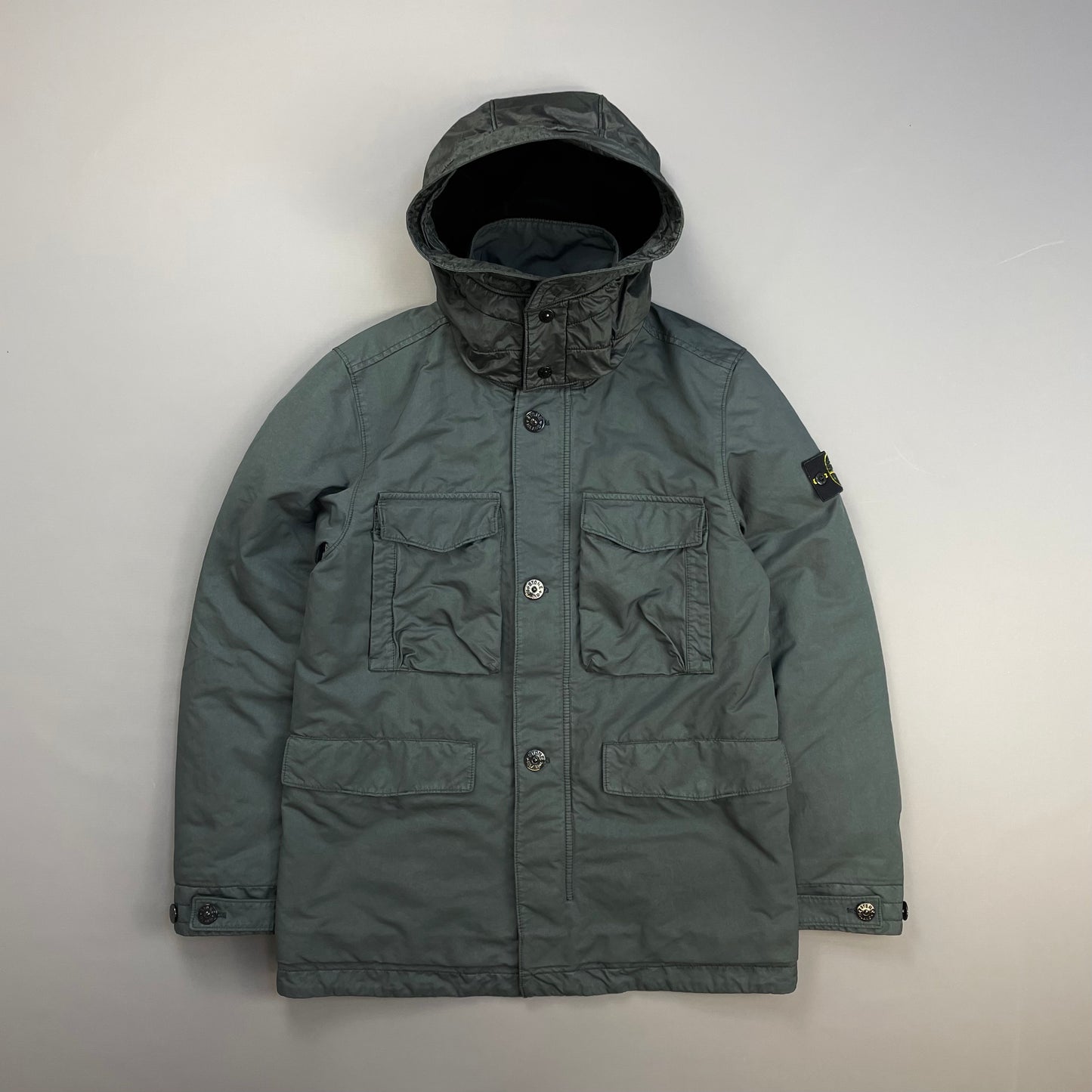 Stone Island Grey AW19 David-TC Primaloft Insulation Field Jacket