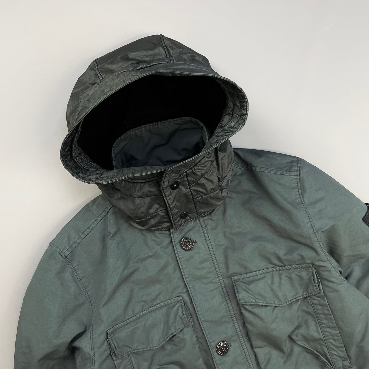 Stone Island Grey AW19 David-TC Primaloft Insulation Field Jacket