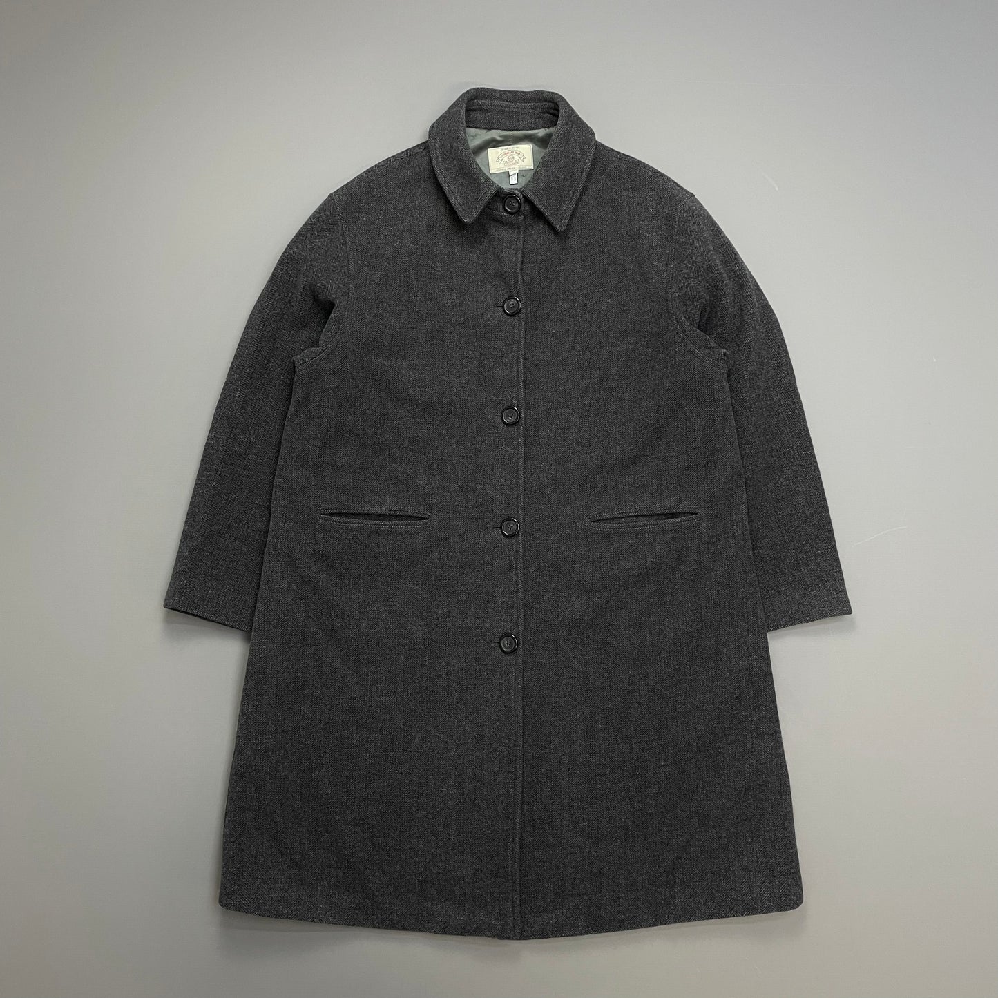 Armani Jeans Grey 90s Wool Overcoat