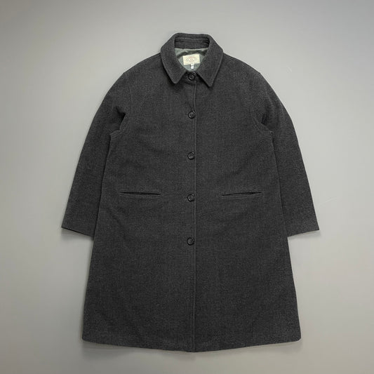 Armani Jeans Grey 90s Wool Overcoat