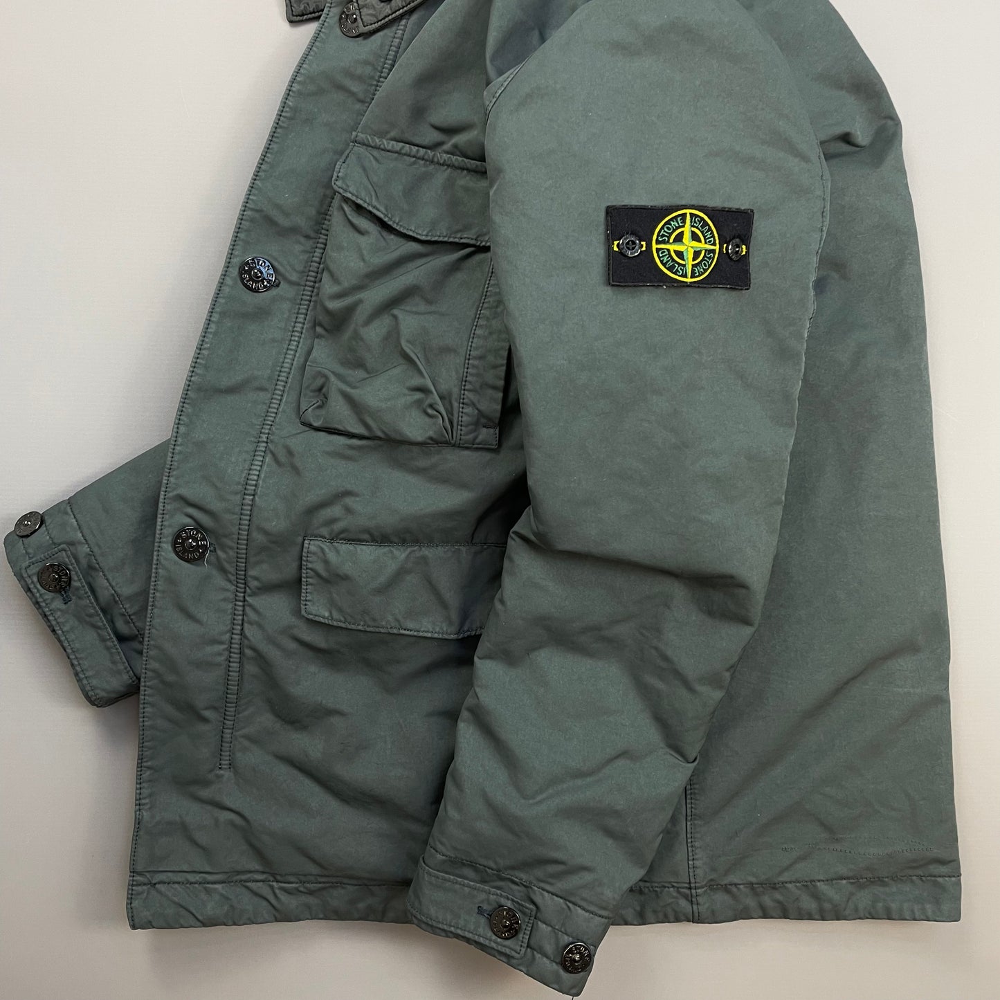 Stone Island Grey AW19 David-TC Primaloft Insulation Field Jacket