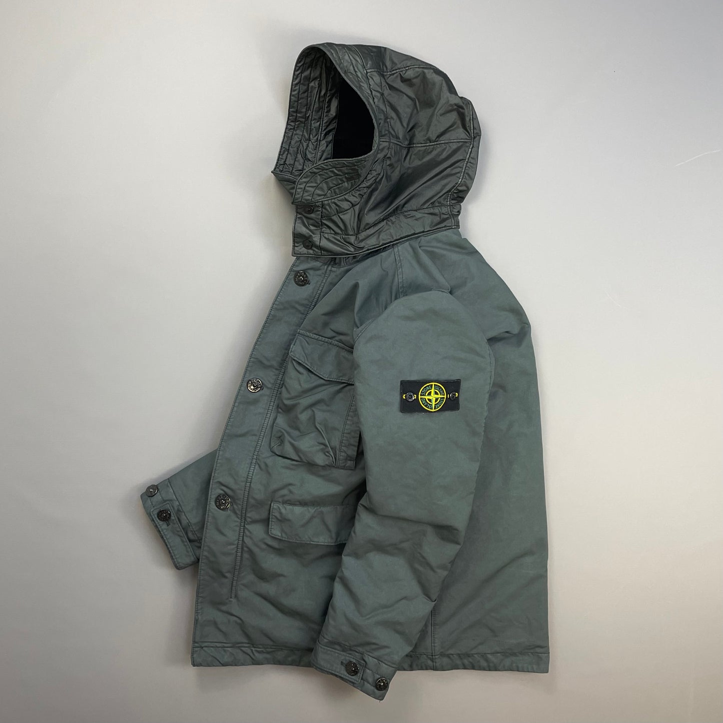 Stone Island Grey AW19 David-TC Primaloft Insulation Field Jacket