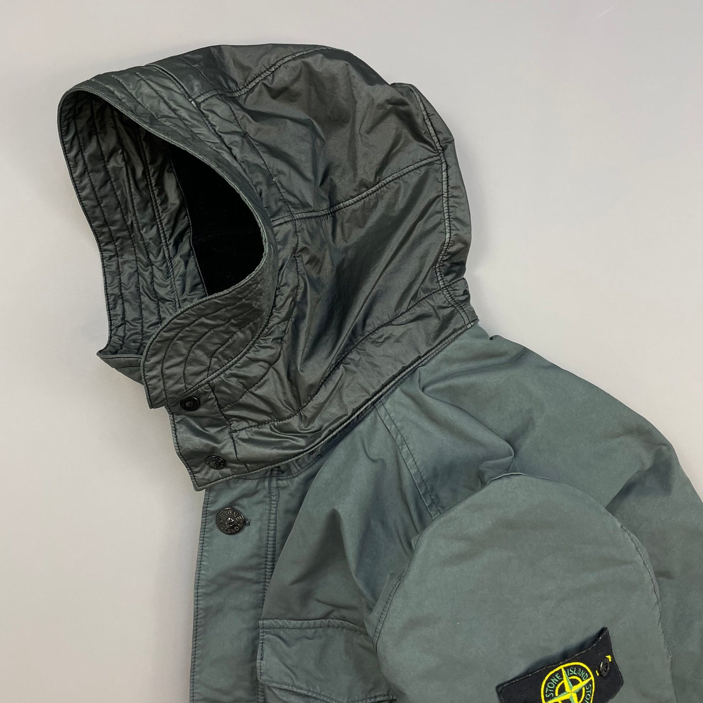 Stone Island Grey AW19 David-TC Primaloft Insulation Field Jacket