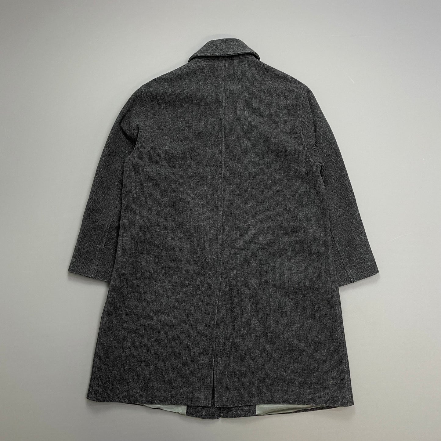 Armani Jeans Grey 90s Wool Overcoat