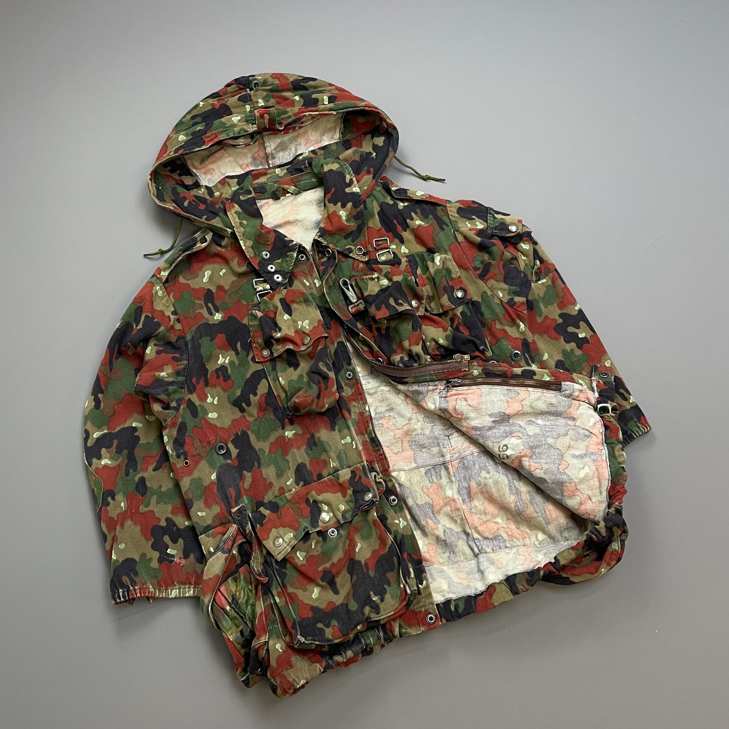 Swiss Military Multicolour 80s M70 Aplenflage Camouflage Sniper Jacket