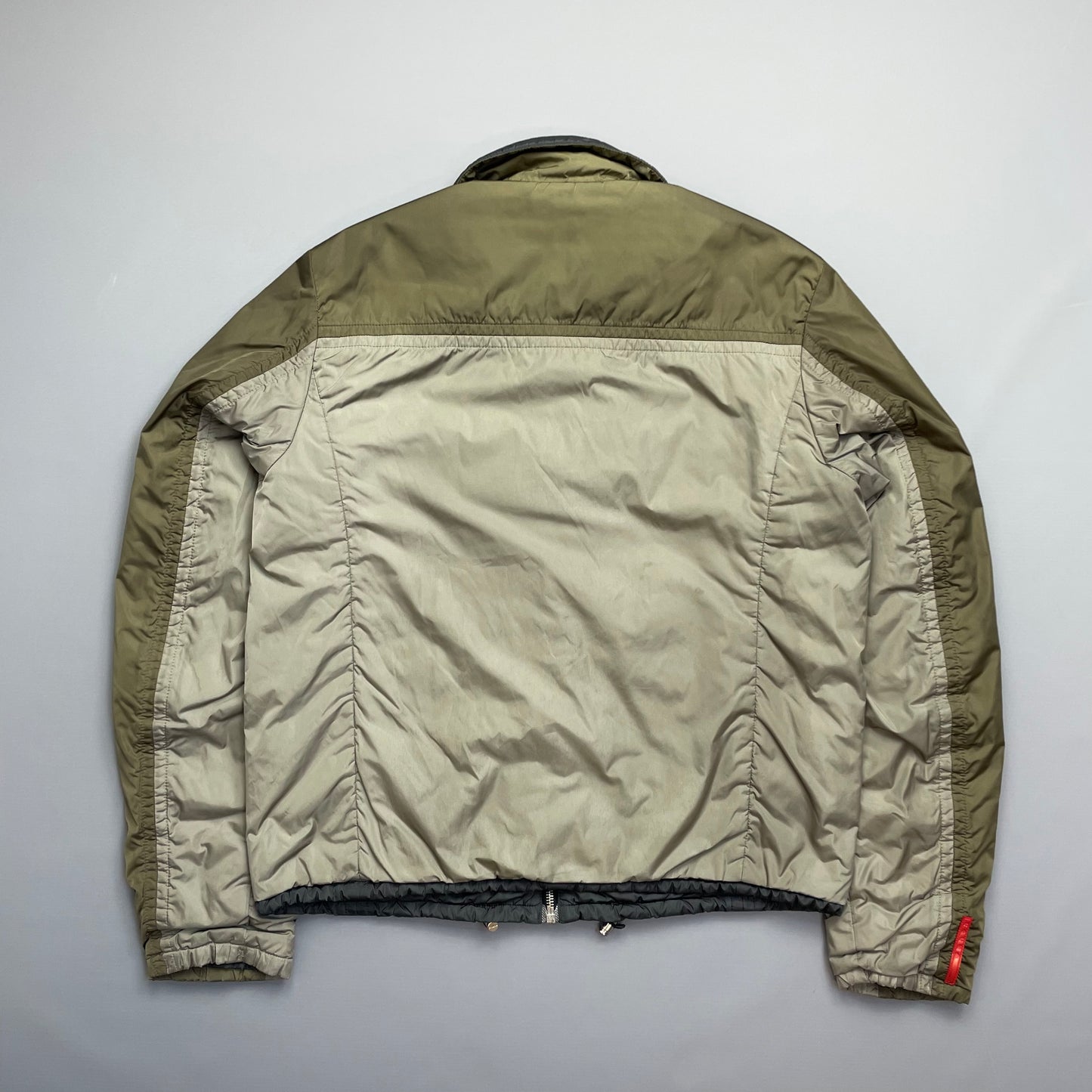 Prada Sport Green/Grey Reversible Padded Nylon Jacket