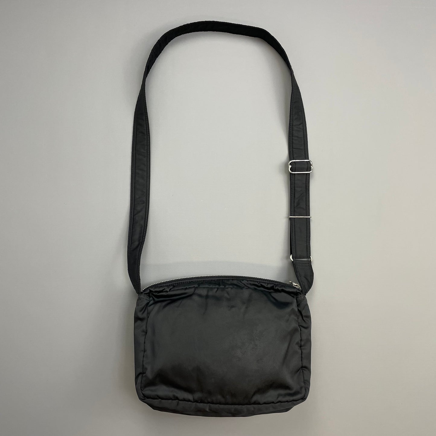 Porter International Black Nylon Crossbody Shoulder Bag