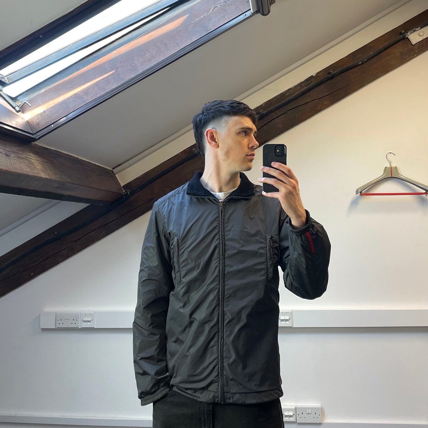 Prada Sport Reversible Nylon Fleece Jacket