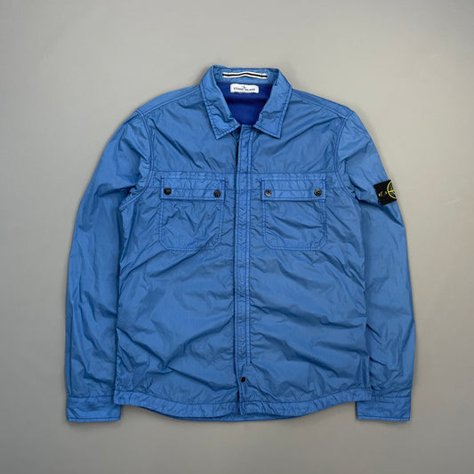 Stone Island Blue SS13 Cotton-Lined Nylon Overshirt Jacket
