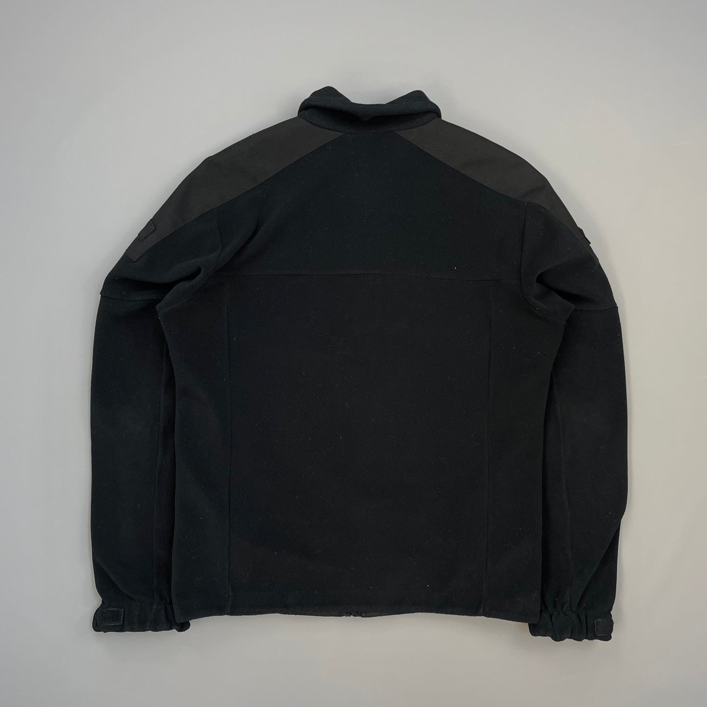 Prada Sport Black 2011 Panelled Technical Zip-Through Fleece Jacket
