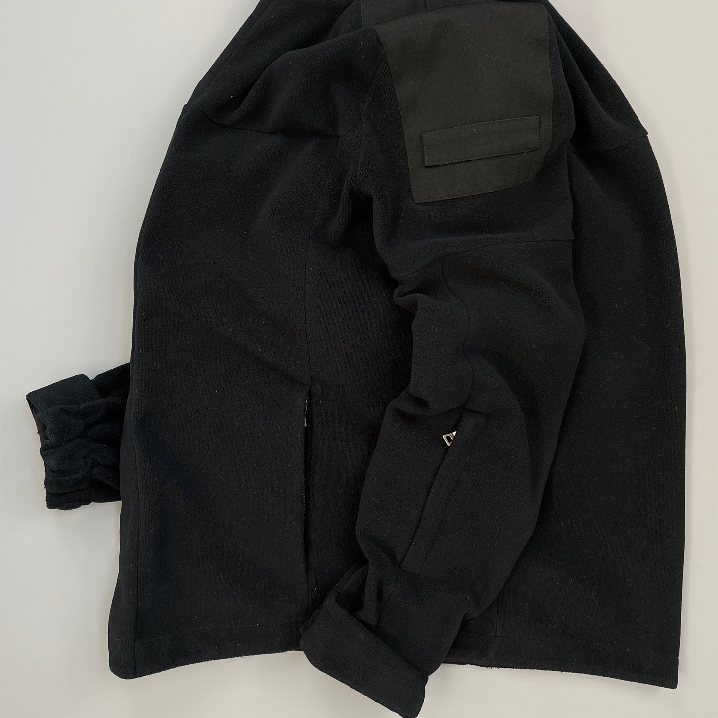 Prada Sport Black 2011 Panelled Technical Zip-Through Fleece Jacket