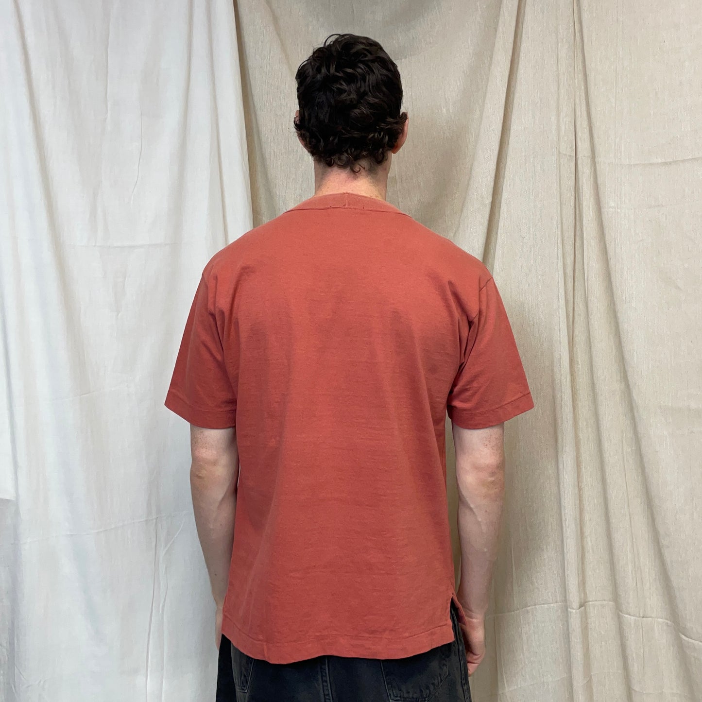 Stone Island Peach 1980s Marina Spellout T-Shirt