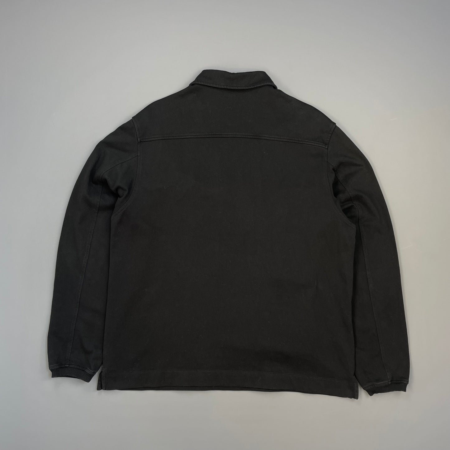 Dries Van Noten Black Multi-Pocket Half-Zip Smock Jacket