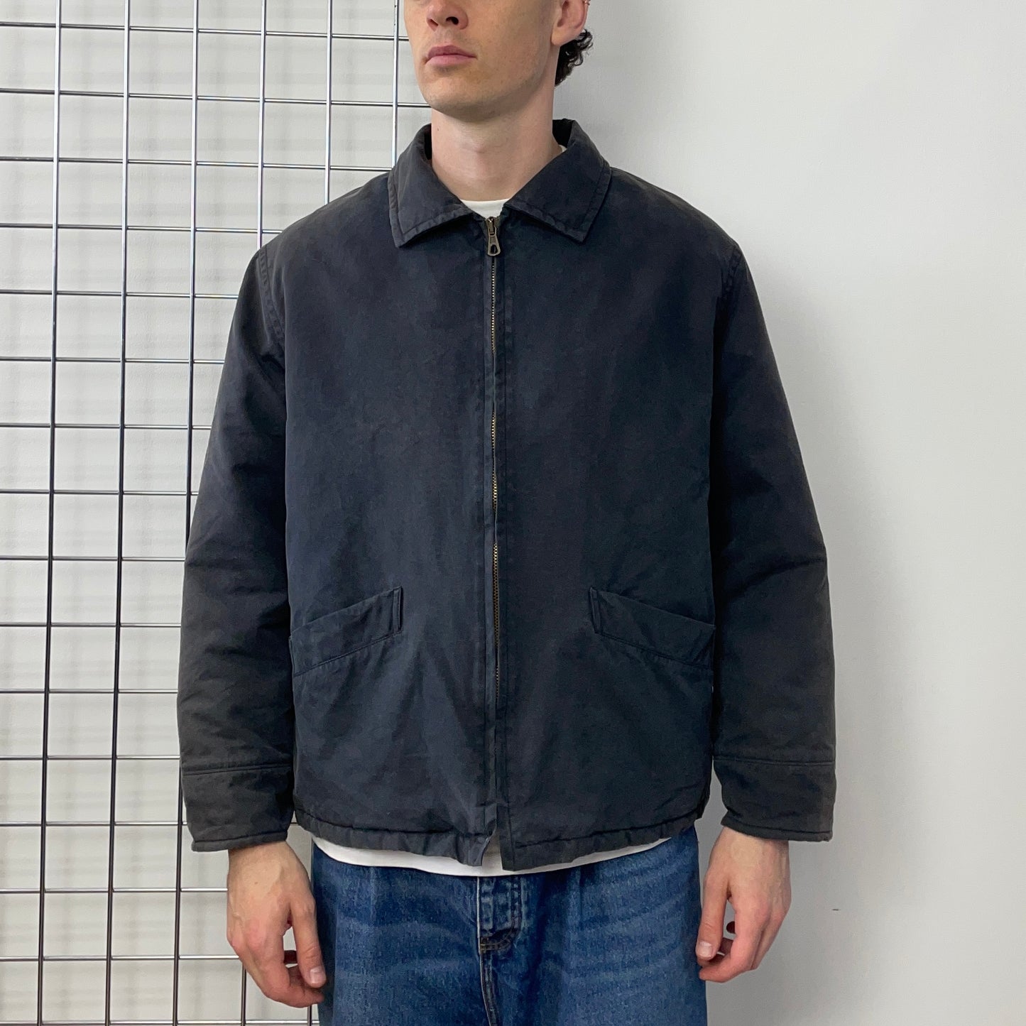 Boneville Dark Grey AW95 Boxy Canvas Jacket