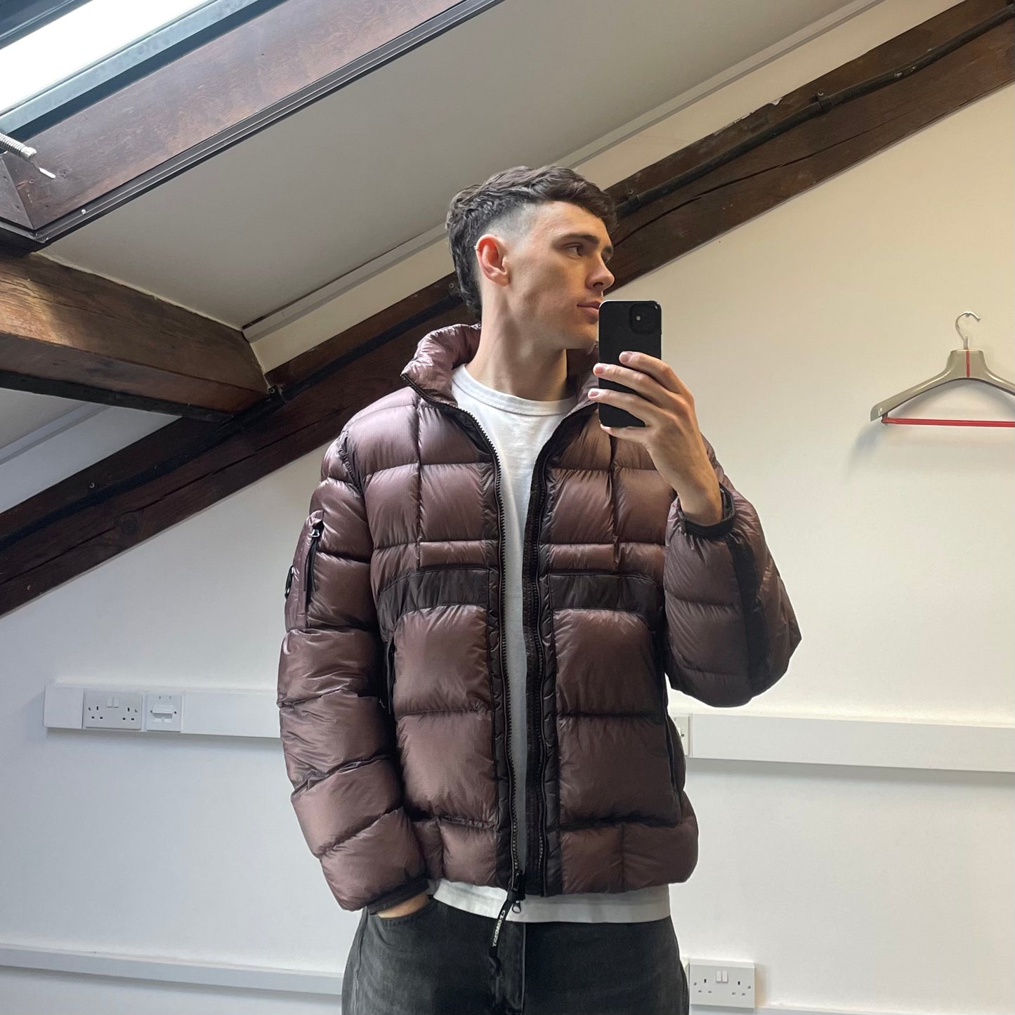 CP Company DD Shell Concealed Hood Short Down Puffer Jacket BNWT