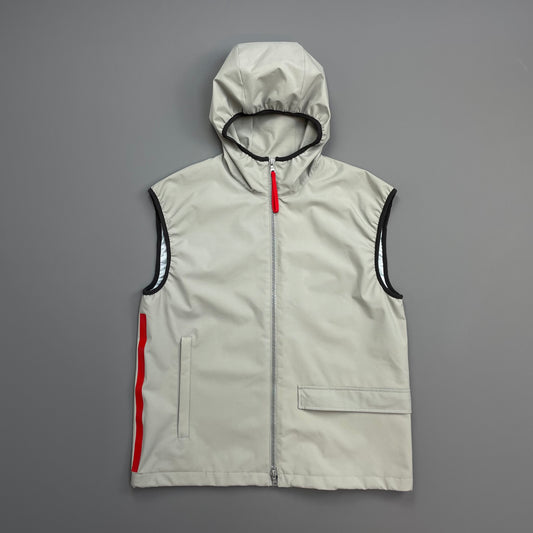 Prada Sport Grey SS00 Hooded Sailing Gilet Vest