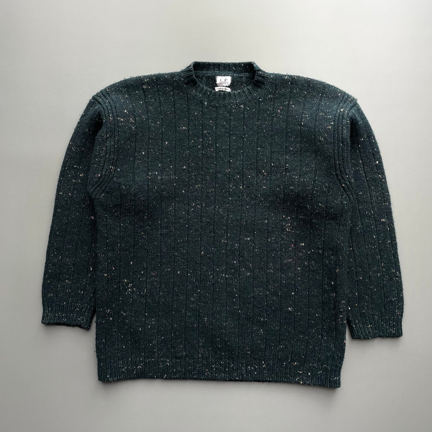C.P. Company Forest Green AW95 Speckled Knit Jumper