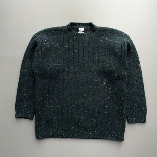 C.P. Company Forest Green AW95 Speckled Knit Jumper