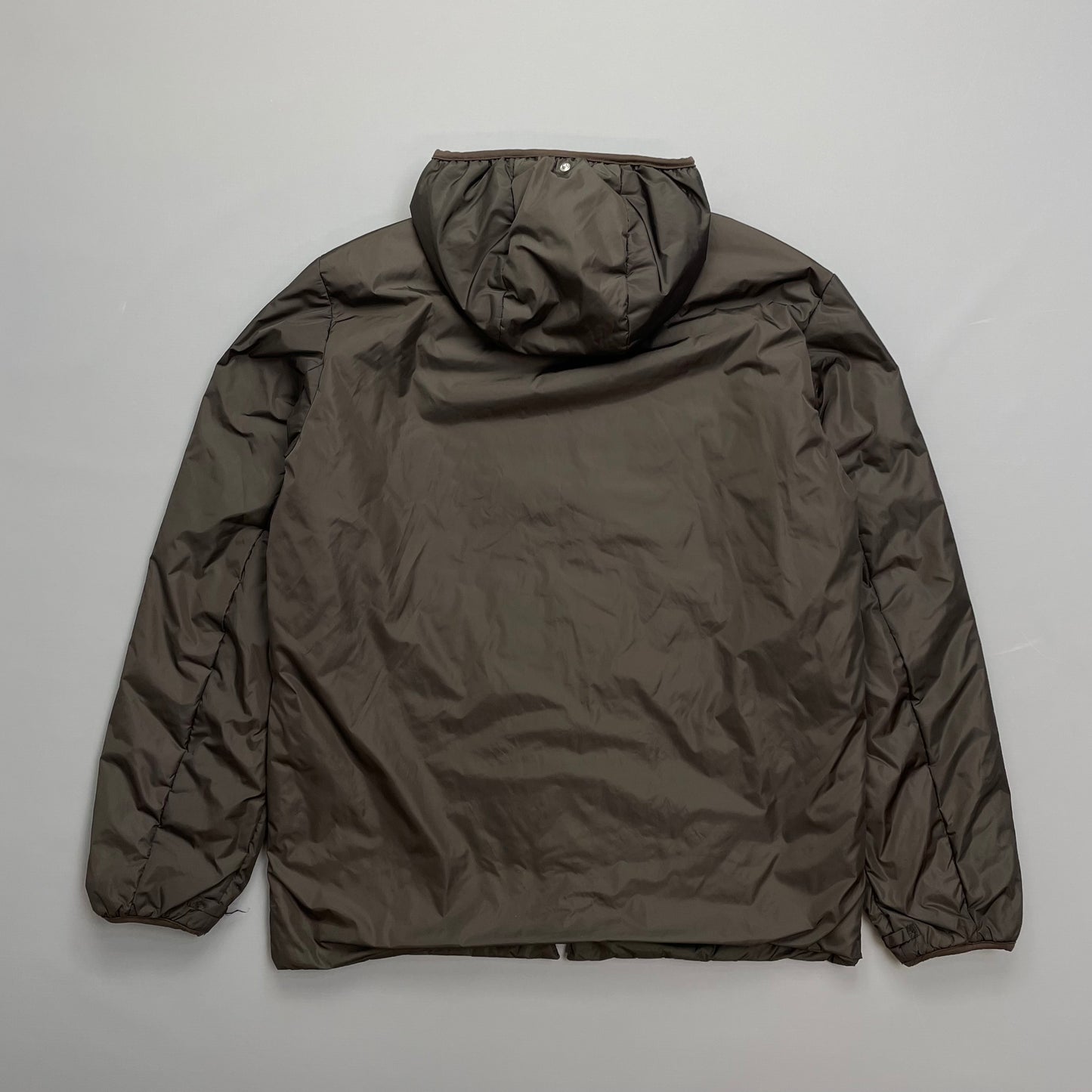 Prada Sport Cream & Brown 3-in-1 Waterproof Hooded Mac Liner Jacket