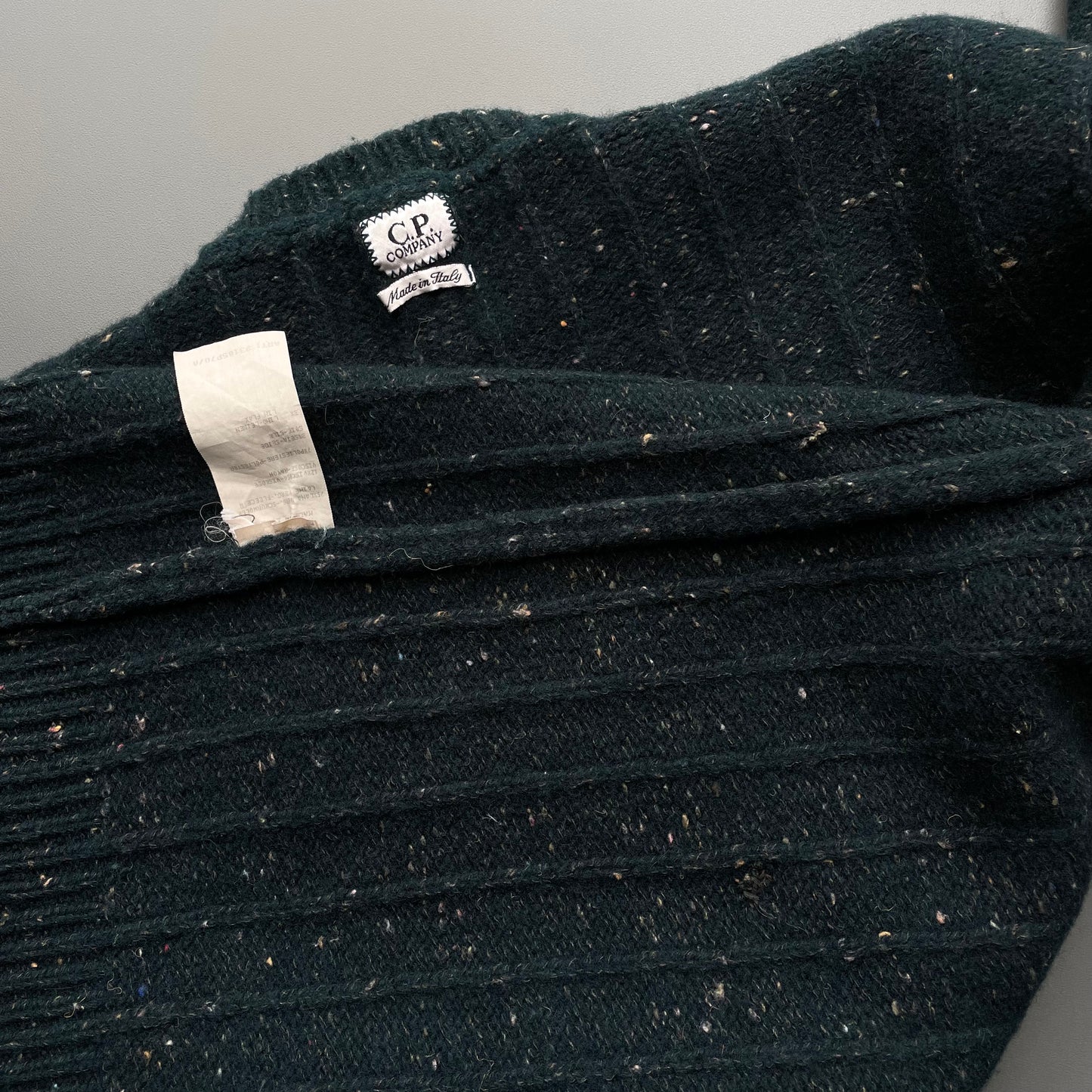 C.P. Company Forest Green AW95 Speckled Knit Jumper