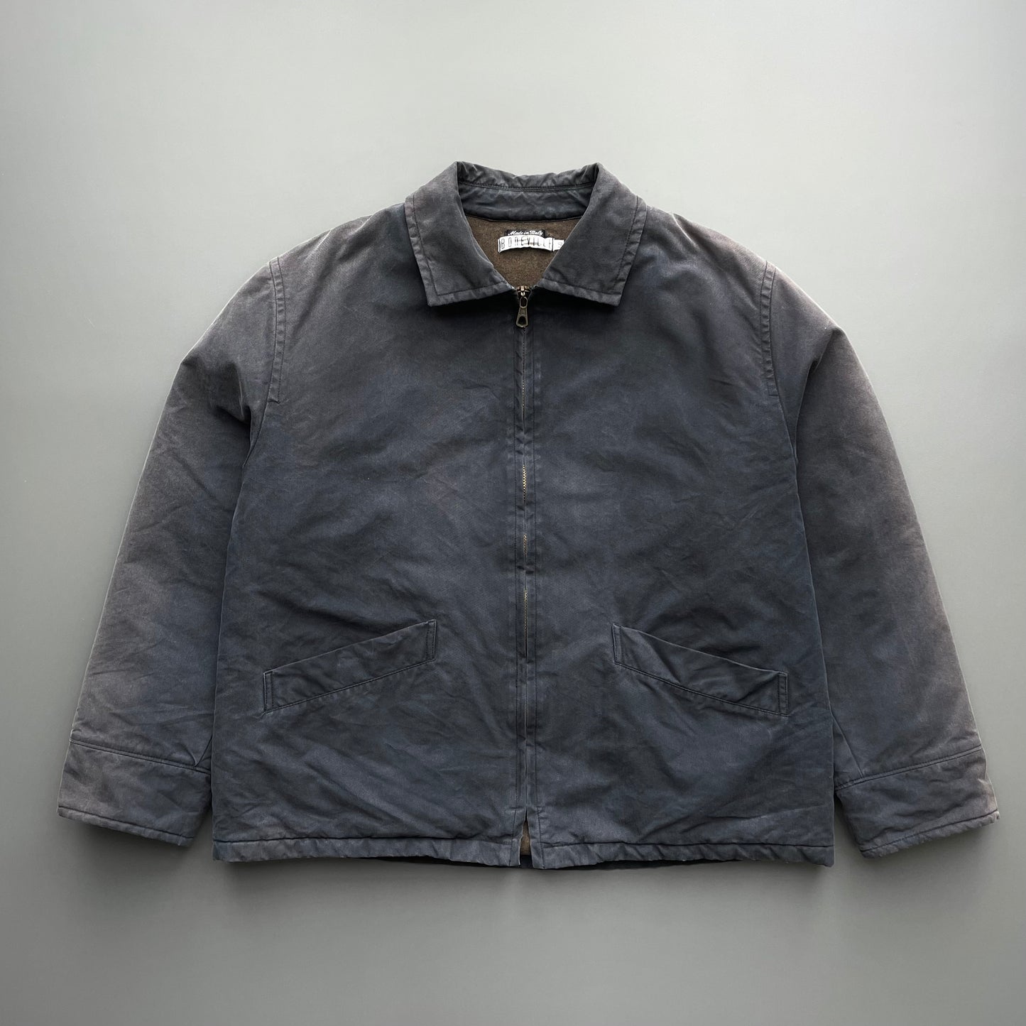 Boneville Dark Grey AW95 Boxy Canvas Jacket