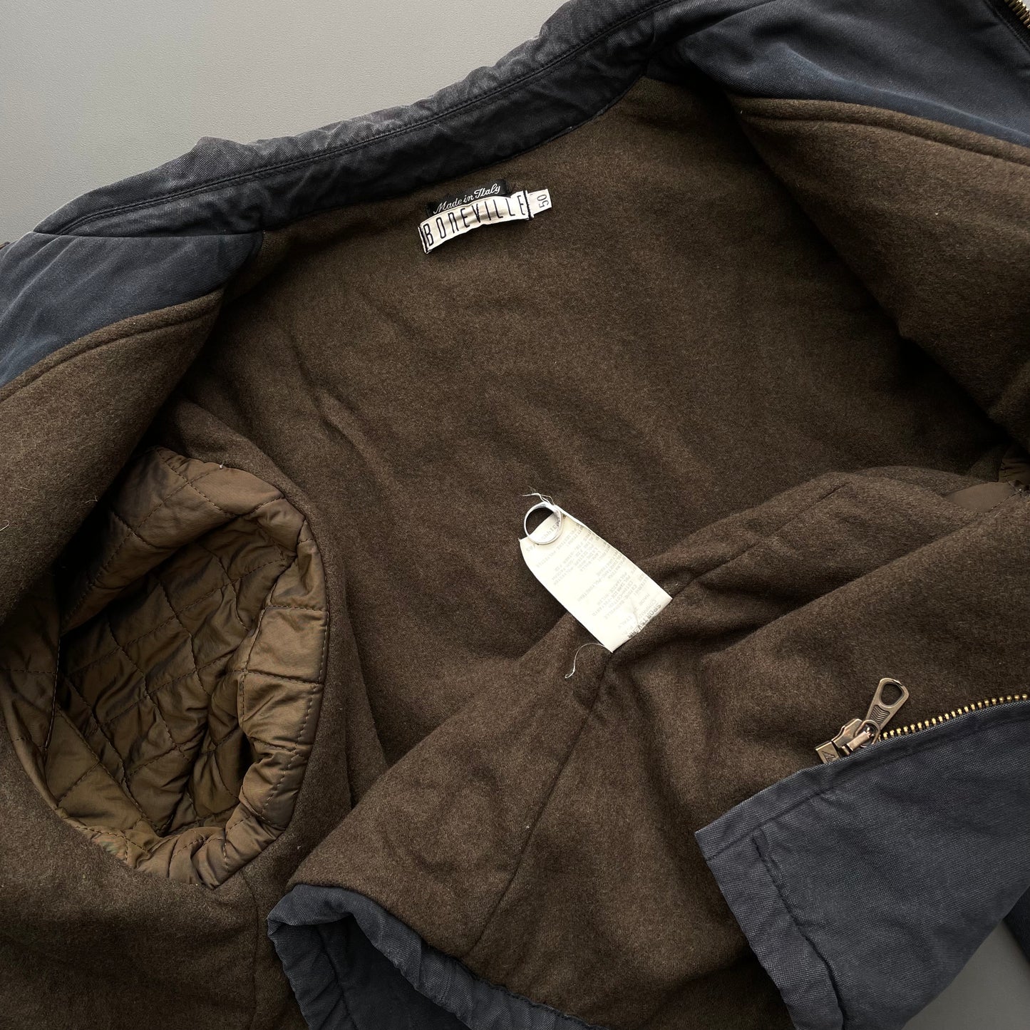 Boneville Dark Grey AW95 Boxy Canvas Jacket