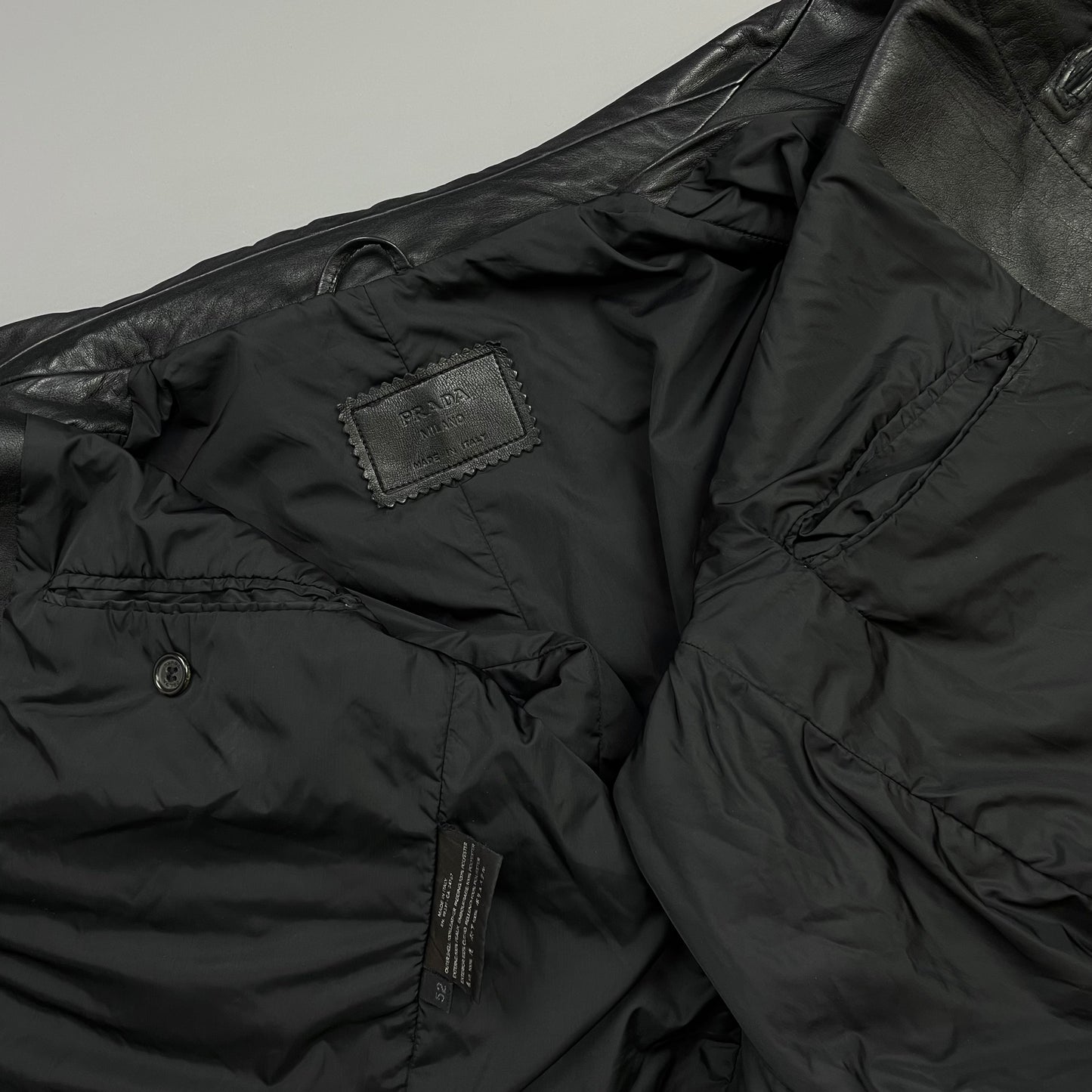 Prada Milano Black FW99/00 Leather Jacket