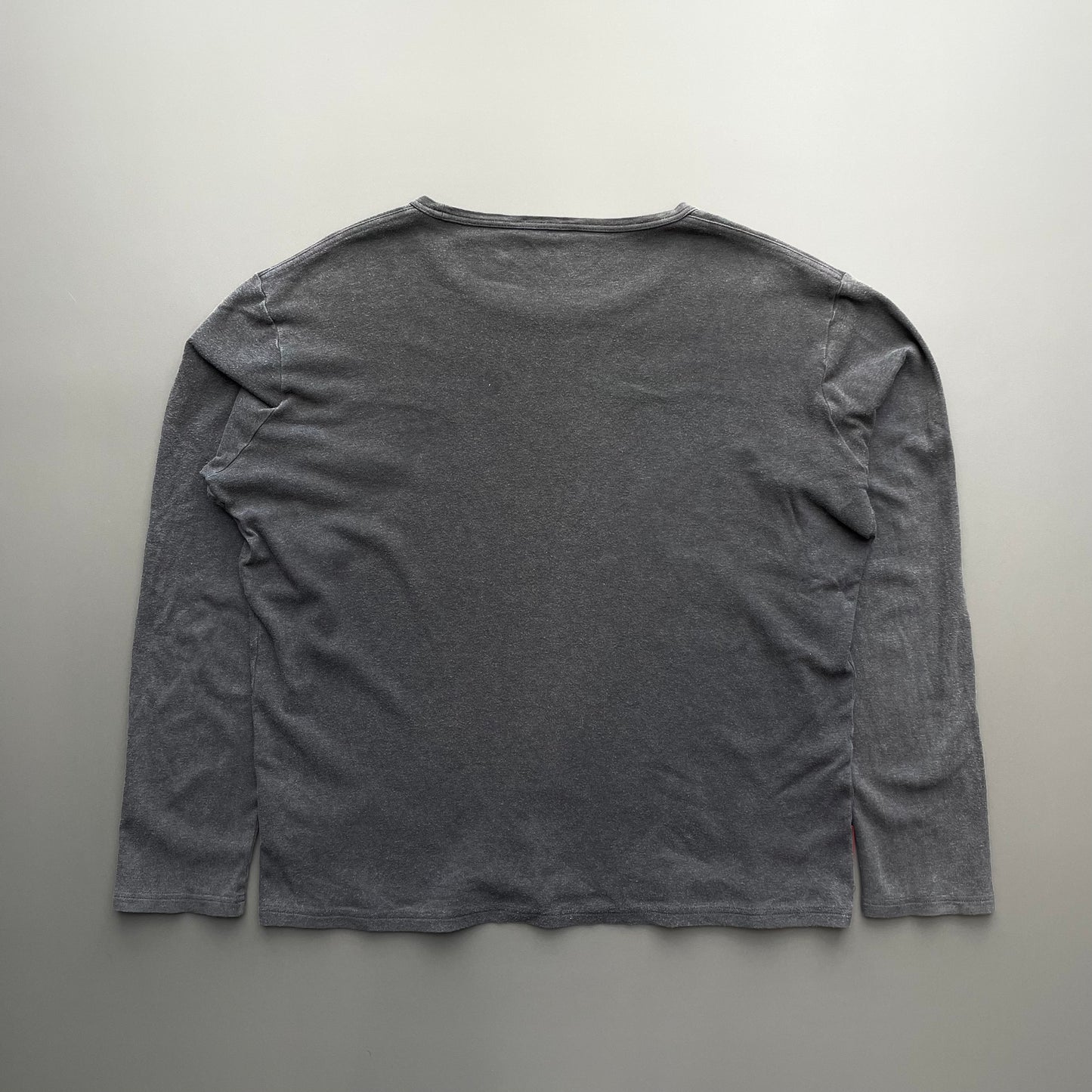 Prada Sport Grey 00s Women's Long Sleeve T-Shirt
