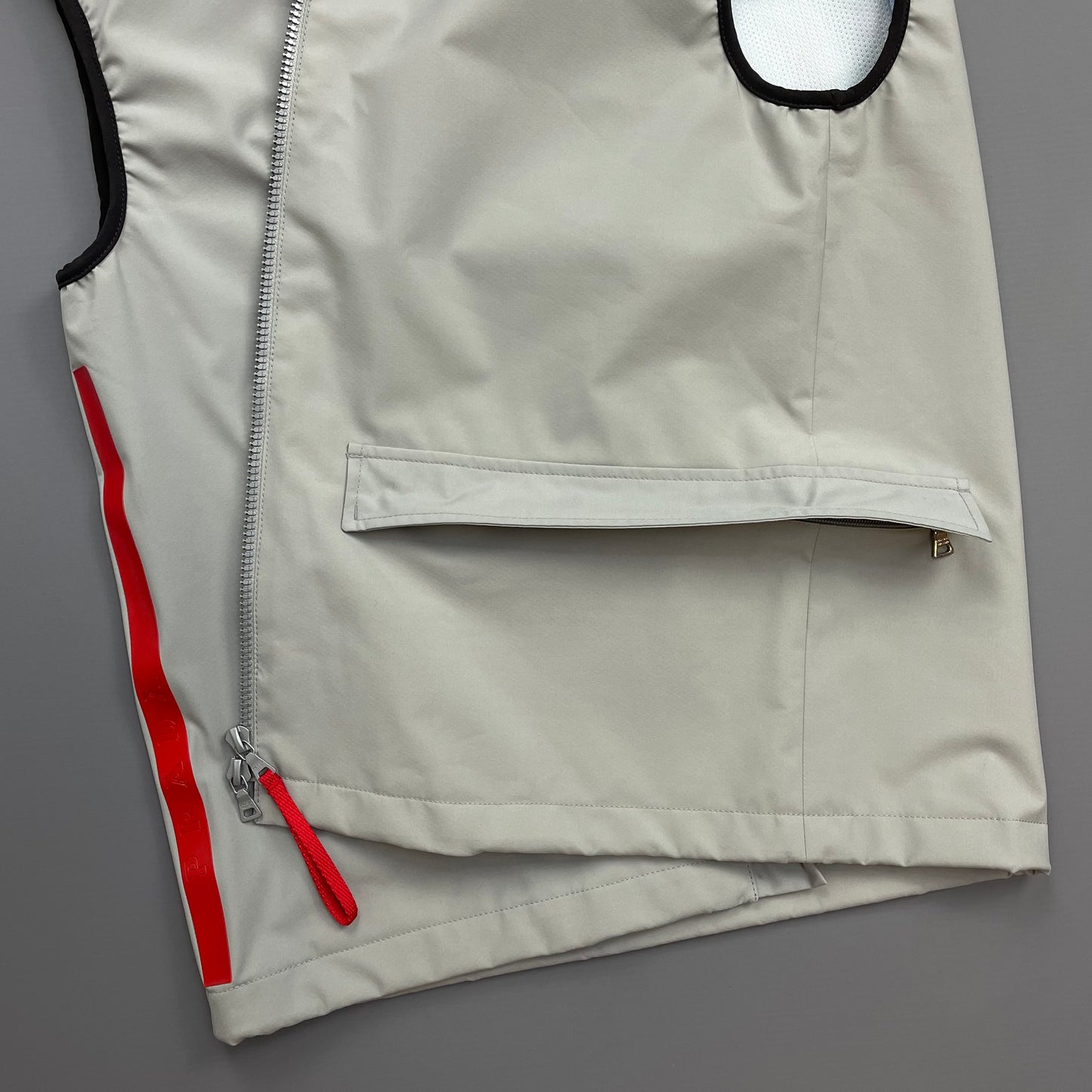 Prada Sport Grey SS00 Hooded Sailing Gilet Vest